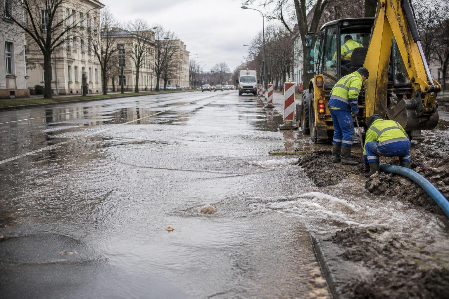 Woda na ulicy Chodźki Woda na ulicy Chodźki