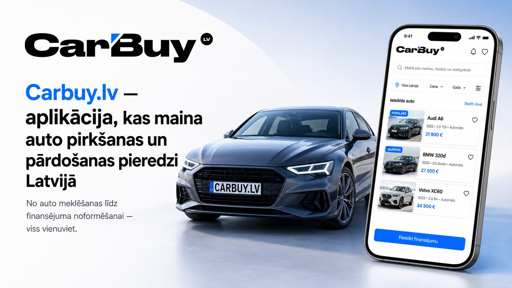 Carbuy.lv — aplikācija, kas maina auto pirkšanas un pārdošanas pieredzi Latvijā Carbuy.lv — aplikācija, kas maina auto pirkšanas un pārdošanas pieredzi Latvijā