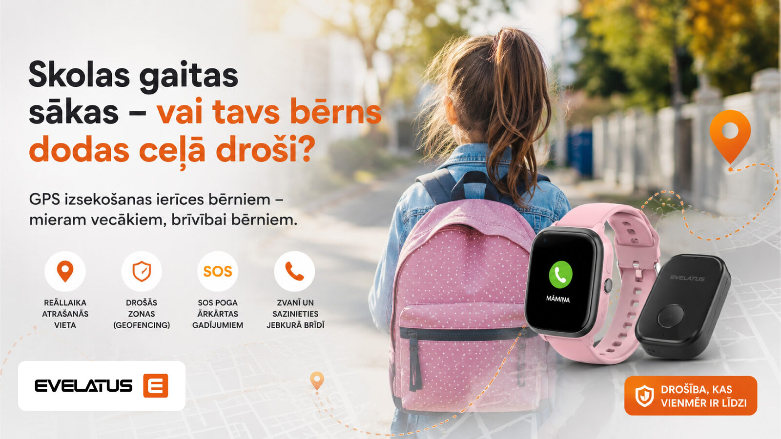 Skolas gaitas sākas – vai tavs bērns dodas ceļā droši? Skolas gaitas sākas – vai tavs bērns dodas ceļā droši?