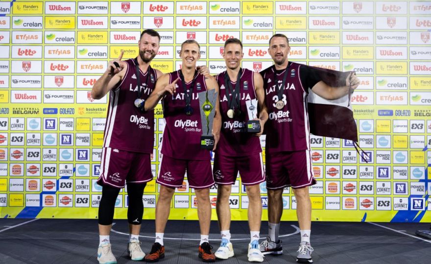 Латвийские баскетболисты 3x3 стали чемпионами Европы Латвийские баскетболисты 3x3 стали чемпионами Европы