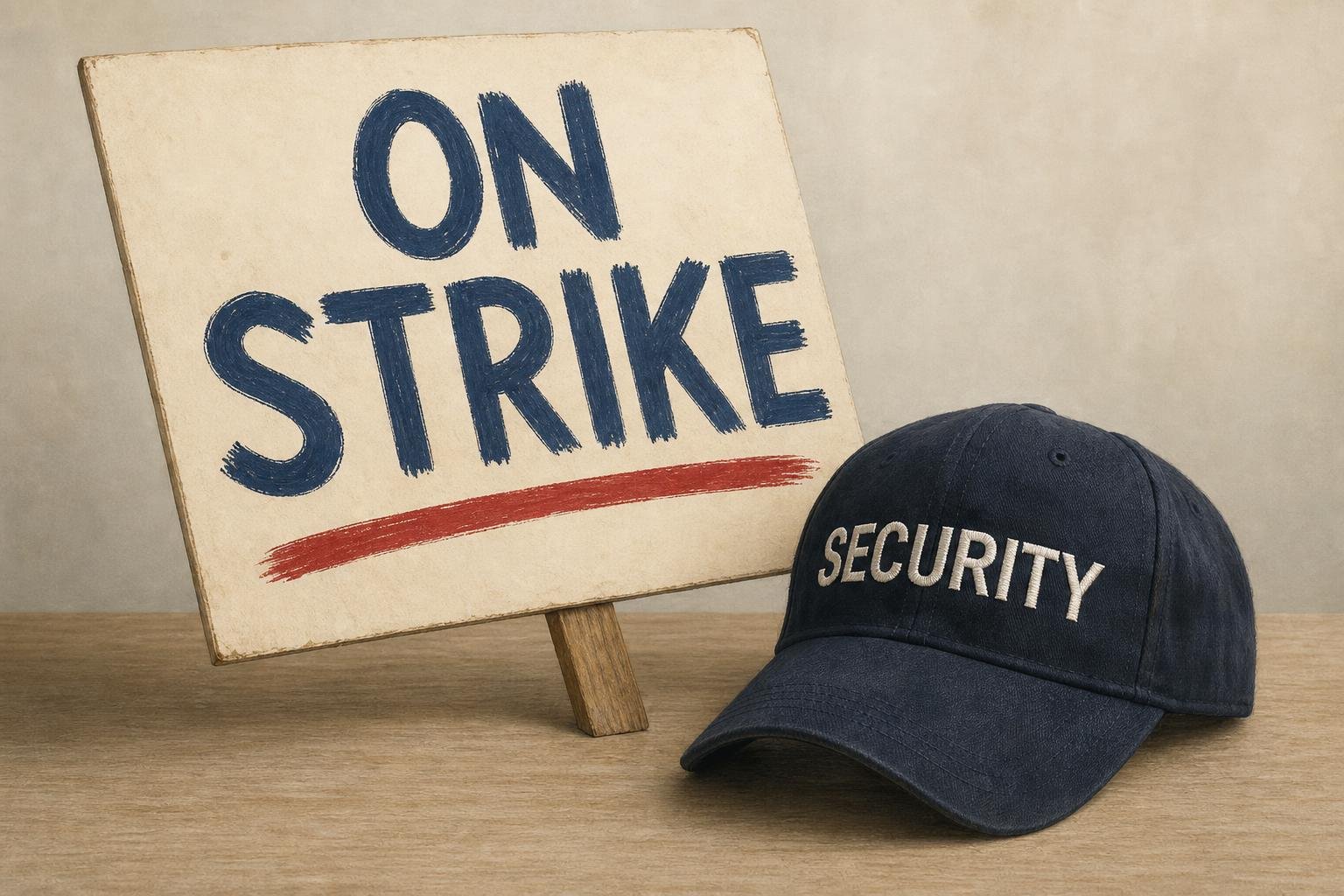 14,000 tech security guards set strike