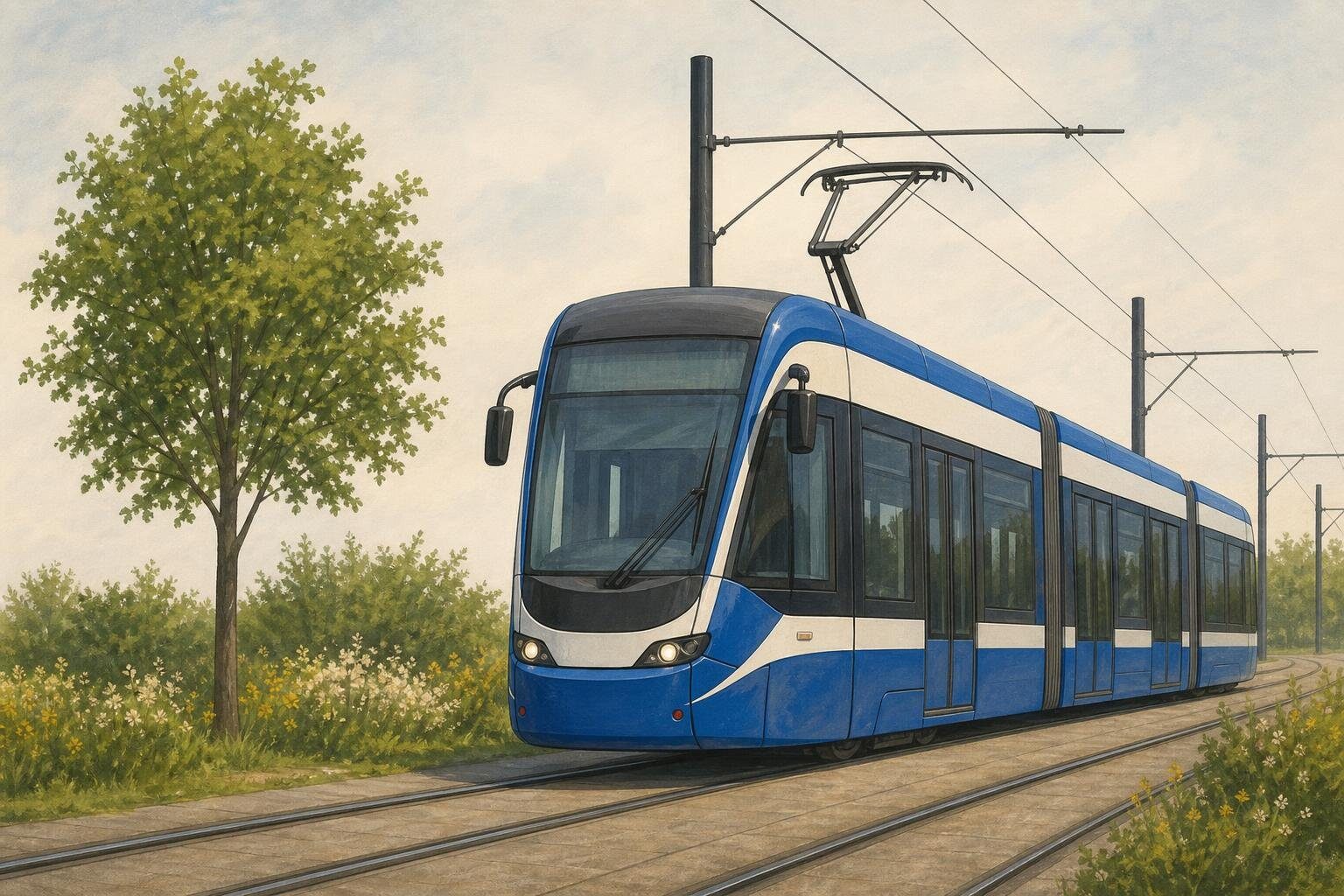 Tramwaj do Mistrzejowic z datą startu