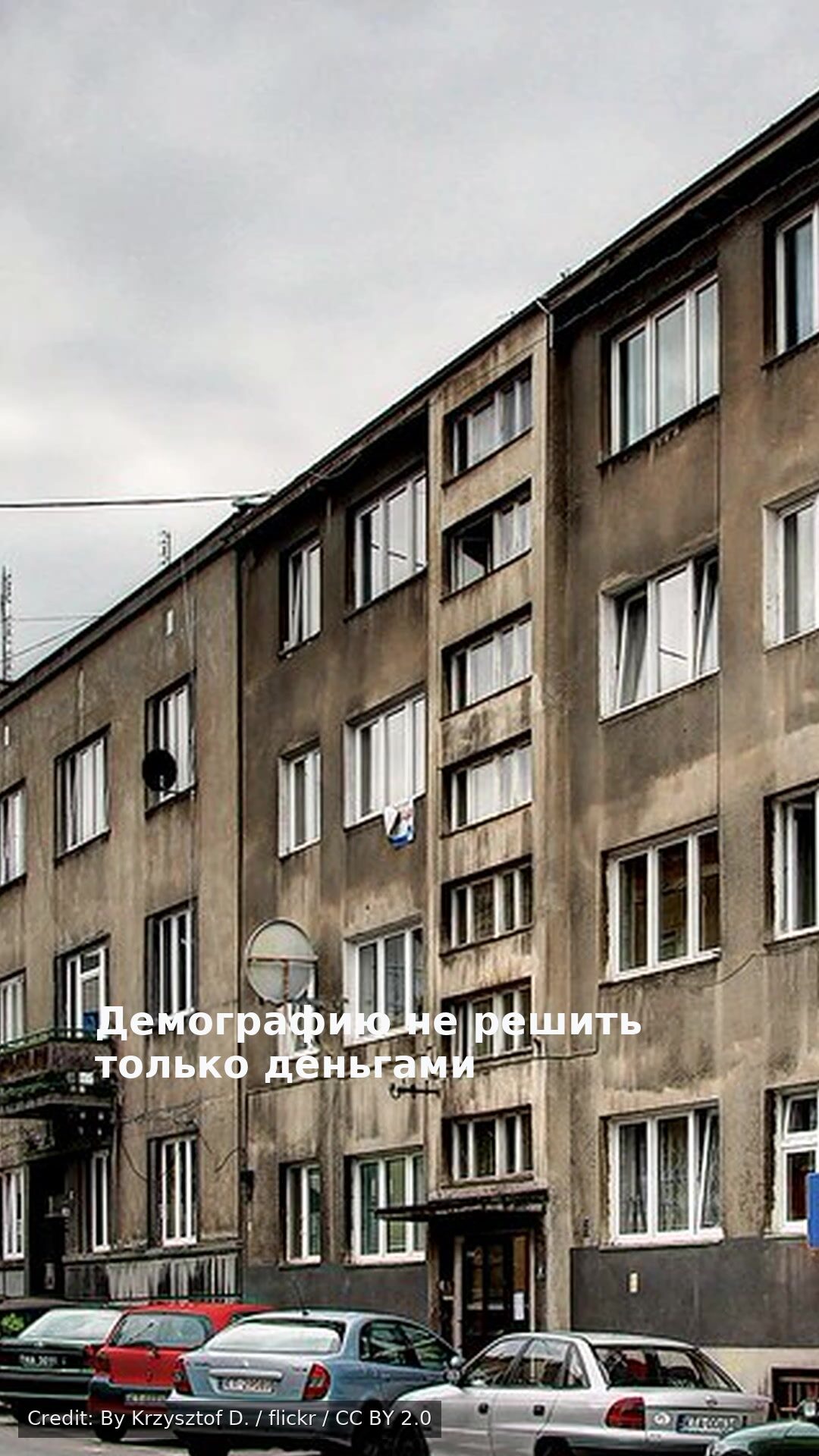 Демографию не решить только деньгами