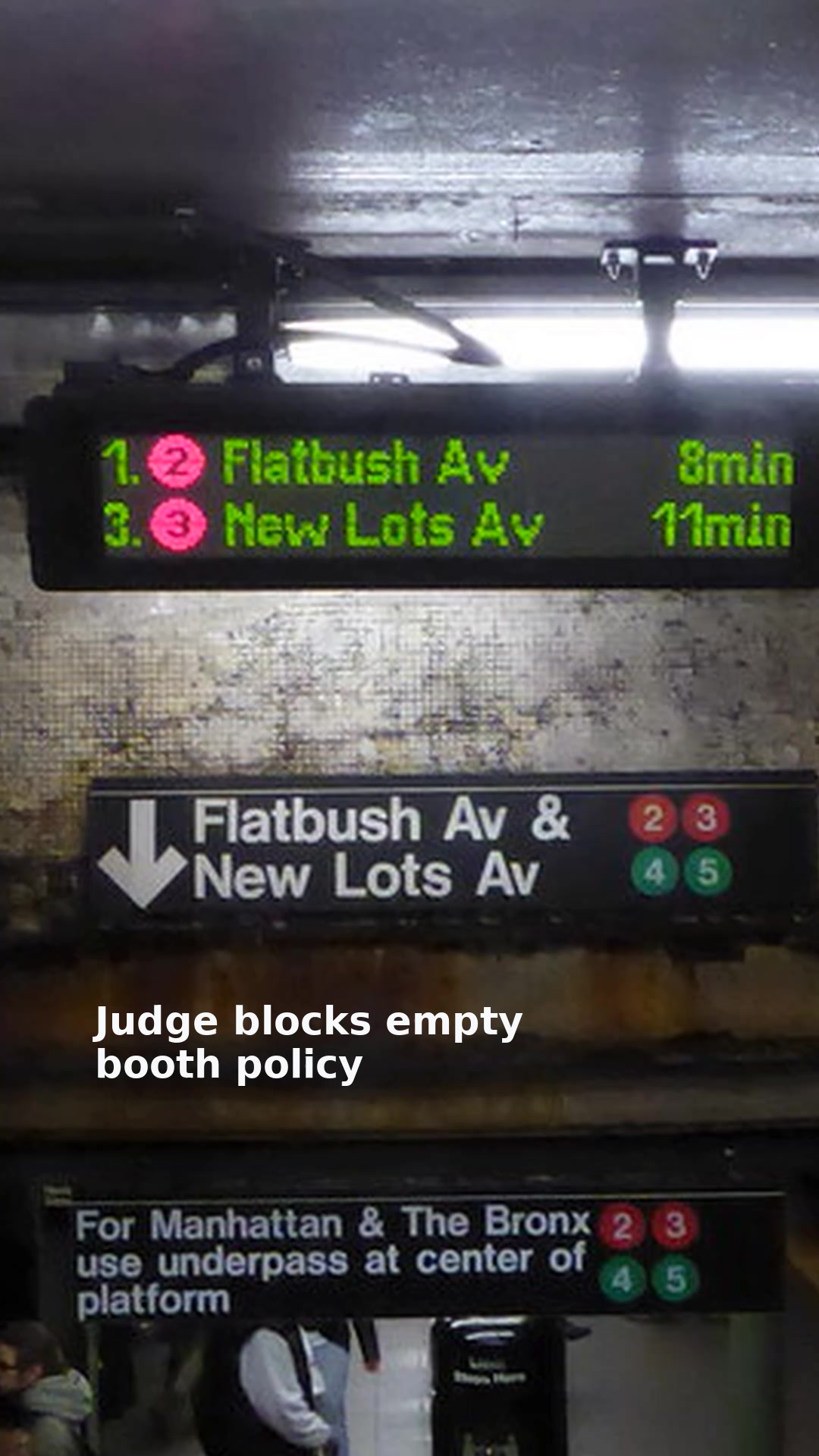 Judge blocks empty booth policy
