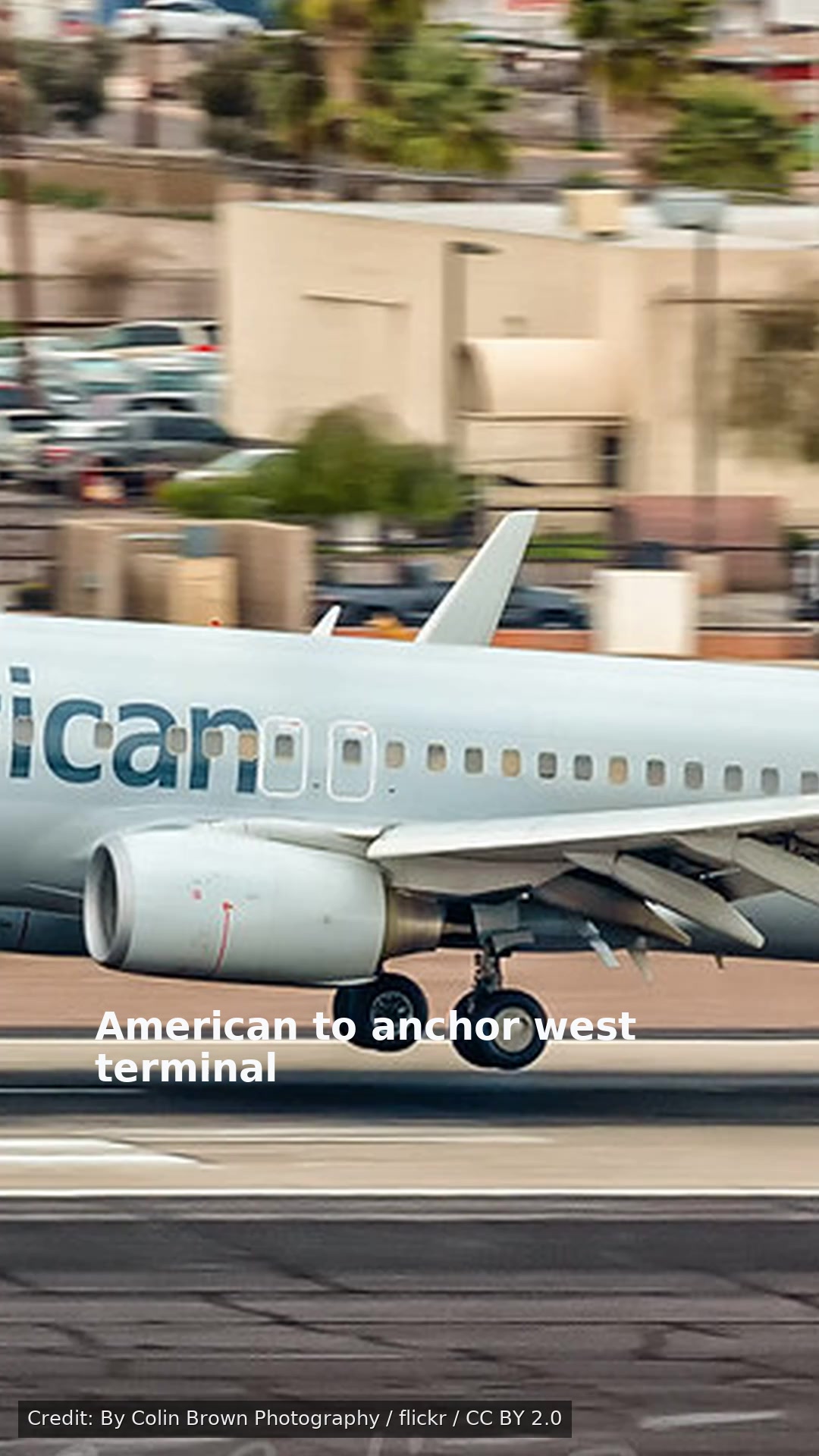 American to anchor west terminal