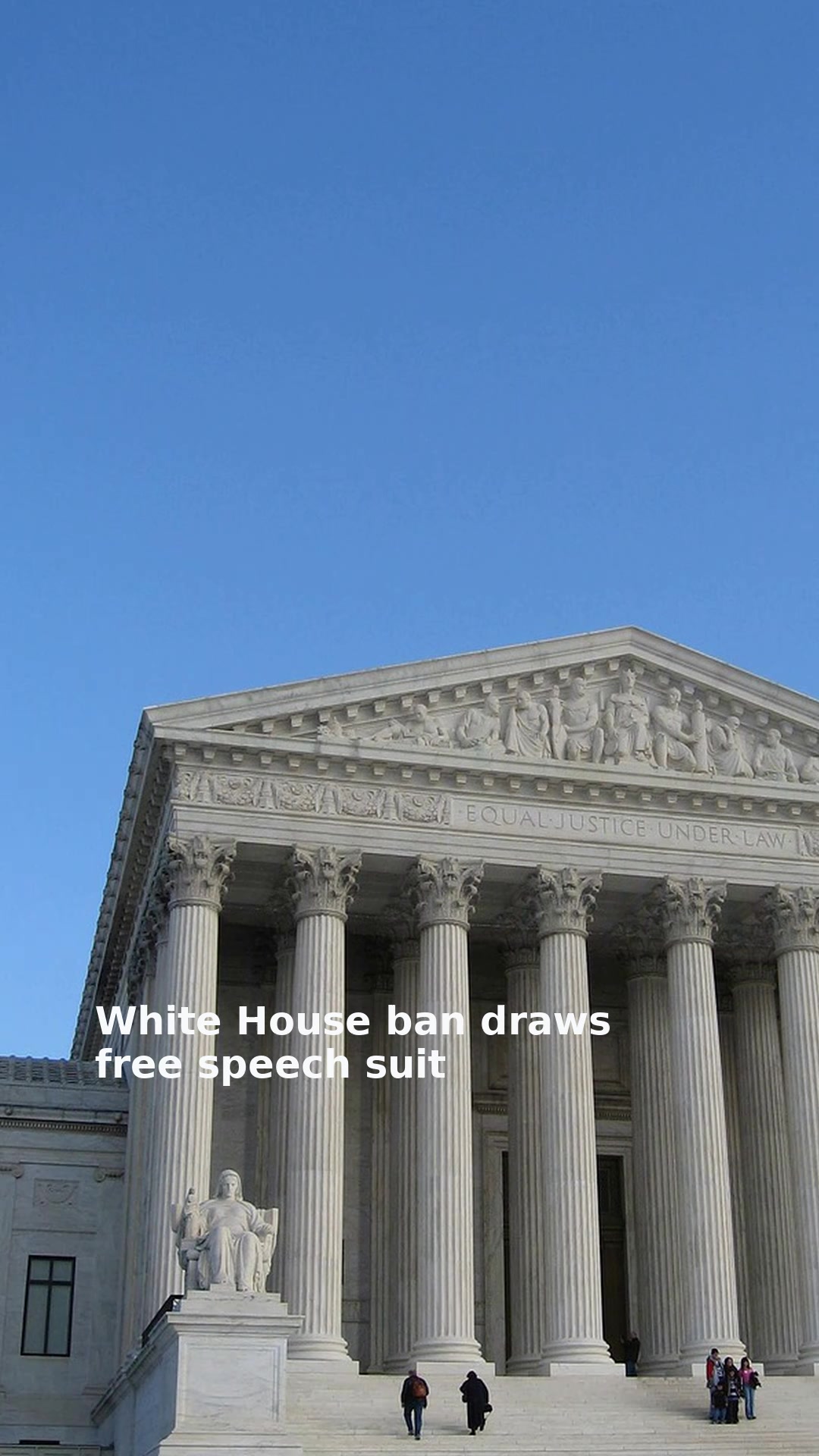 White House ban draws free speech suit