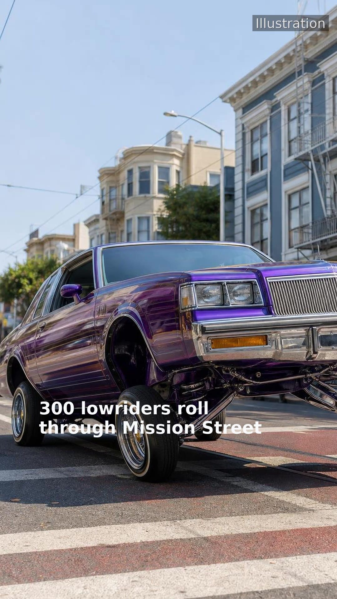 300 lowriders roll through Mission Street