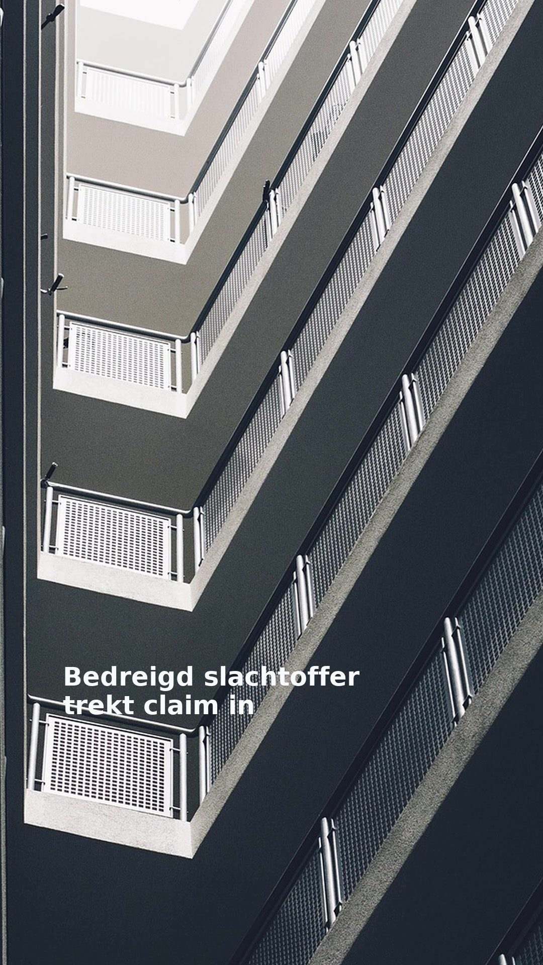 Bedreigd slachtoffer trekt claim in