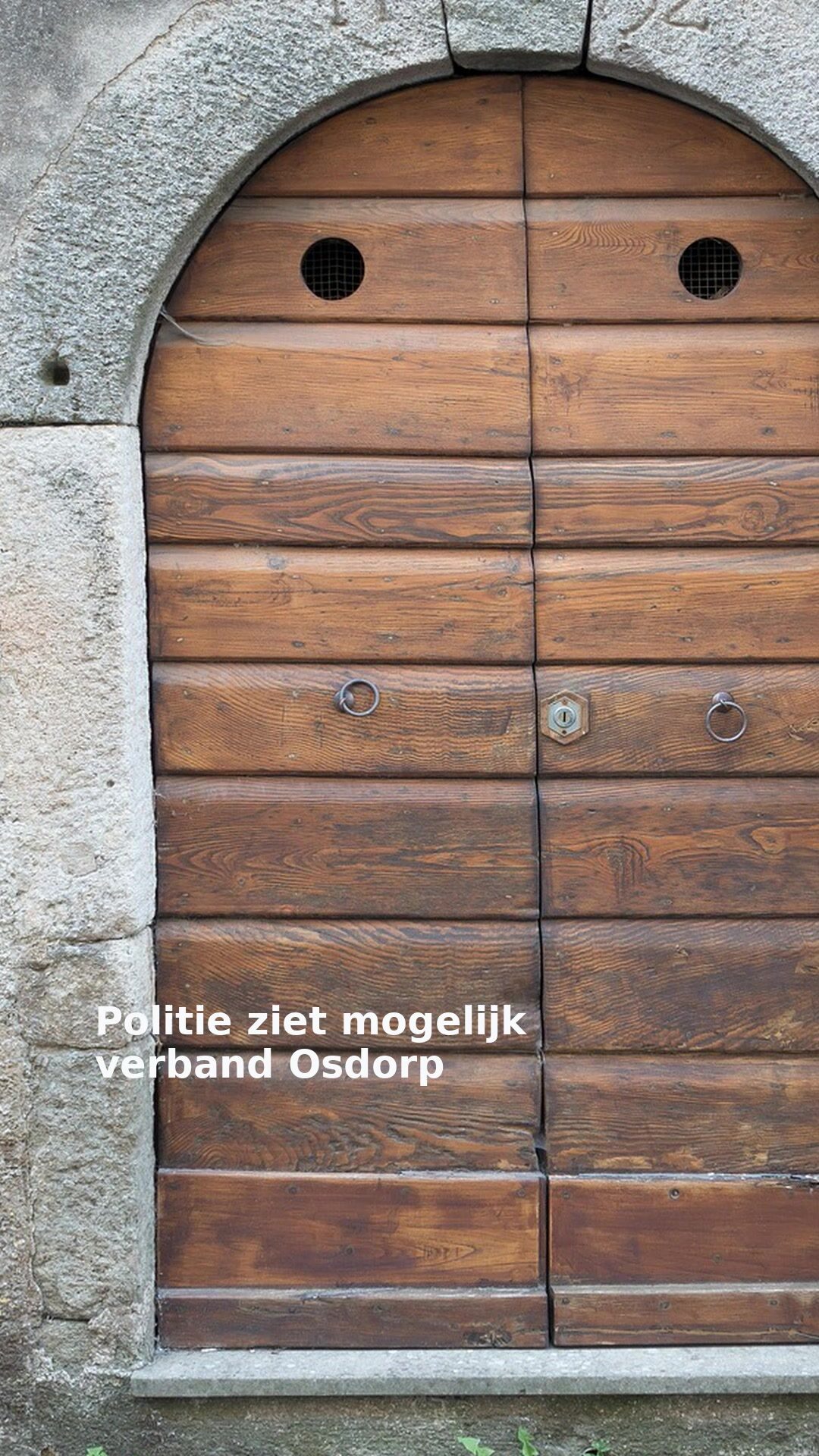 Politie ziet mogelijk verband Osdorp