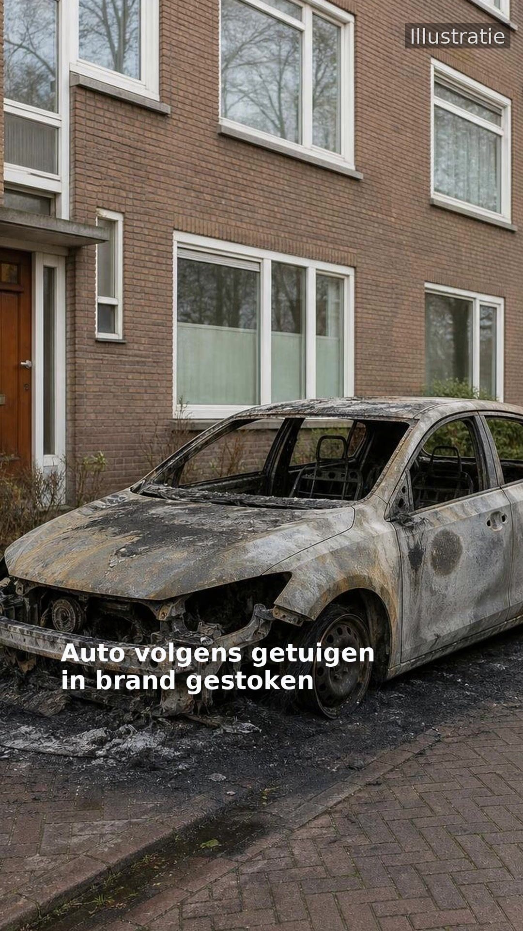 Auto volgens getuigen in brand gestoken