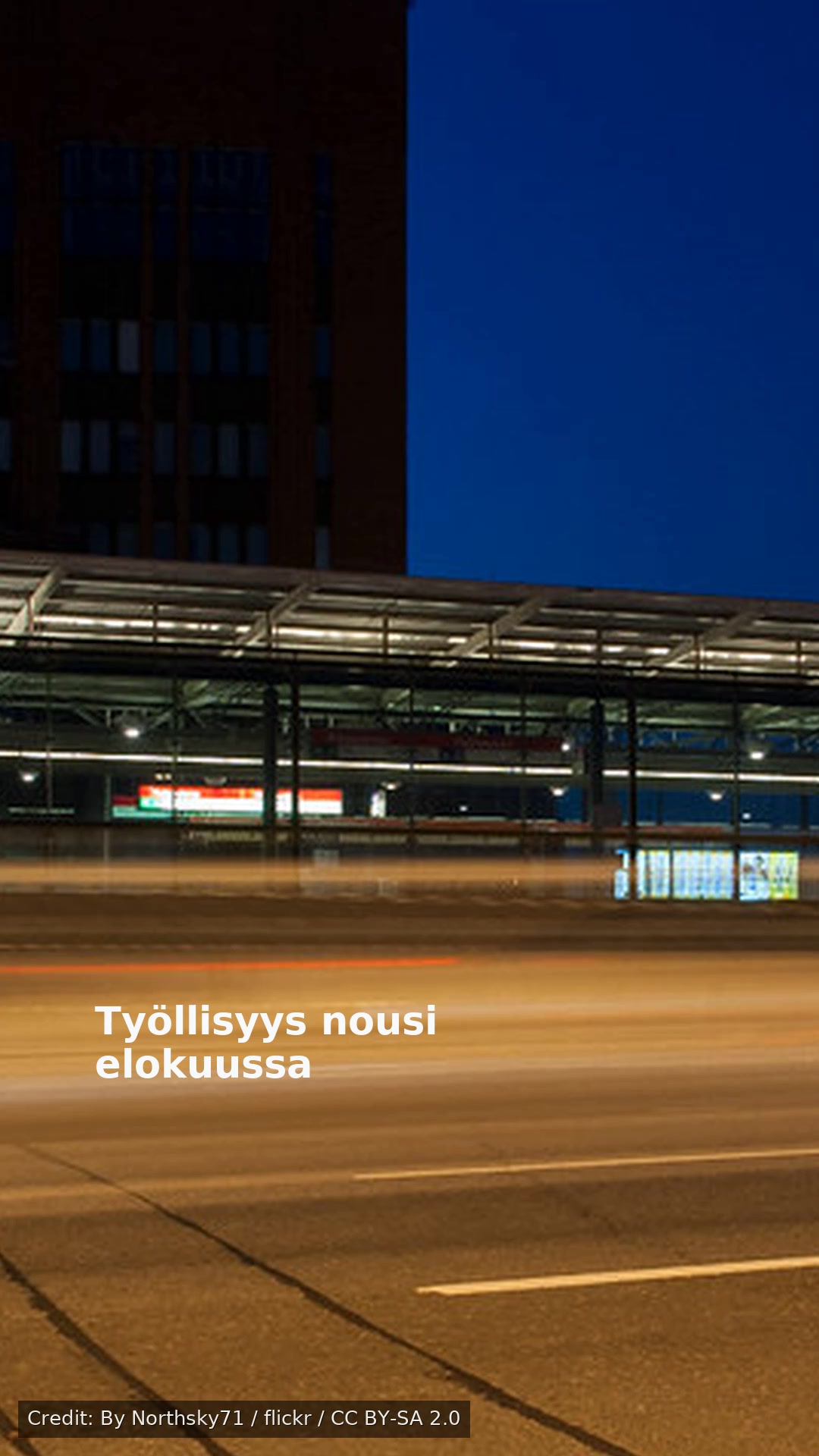 Työllisyys nousi elokuussa