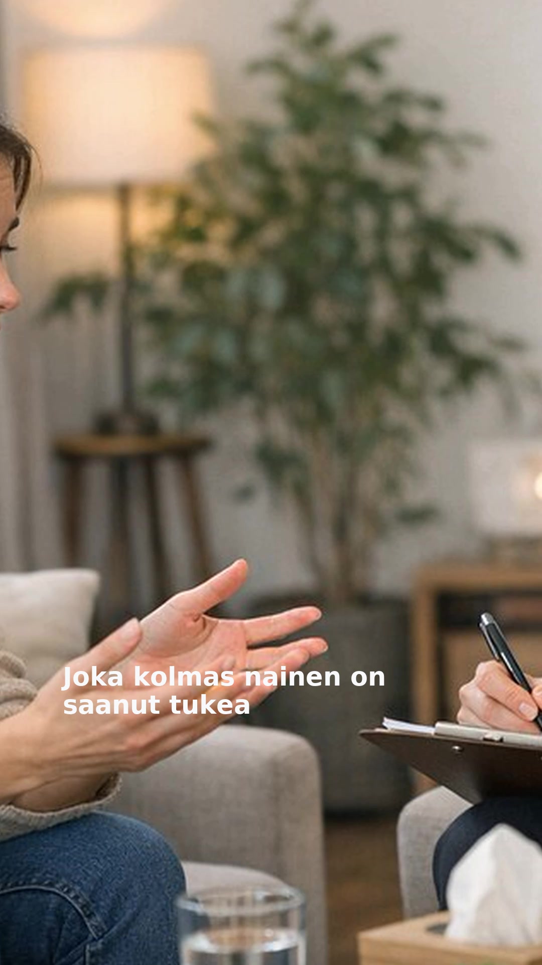 Joka kolmas nainen on saanut tukea