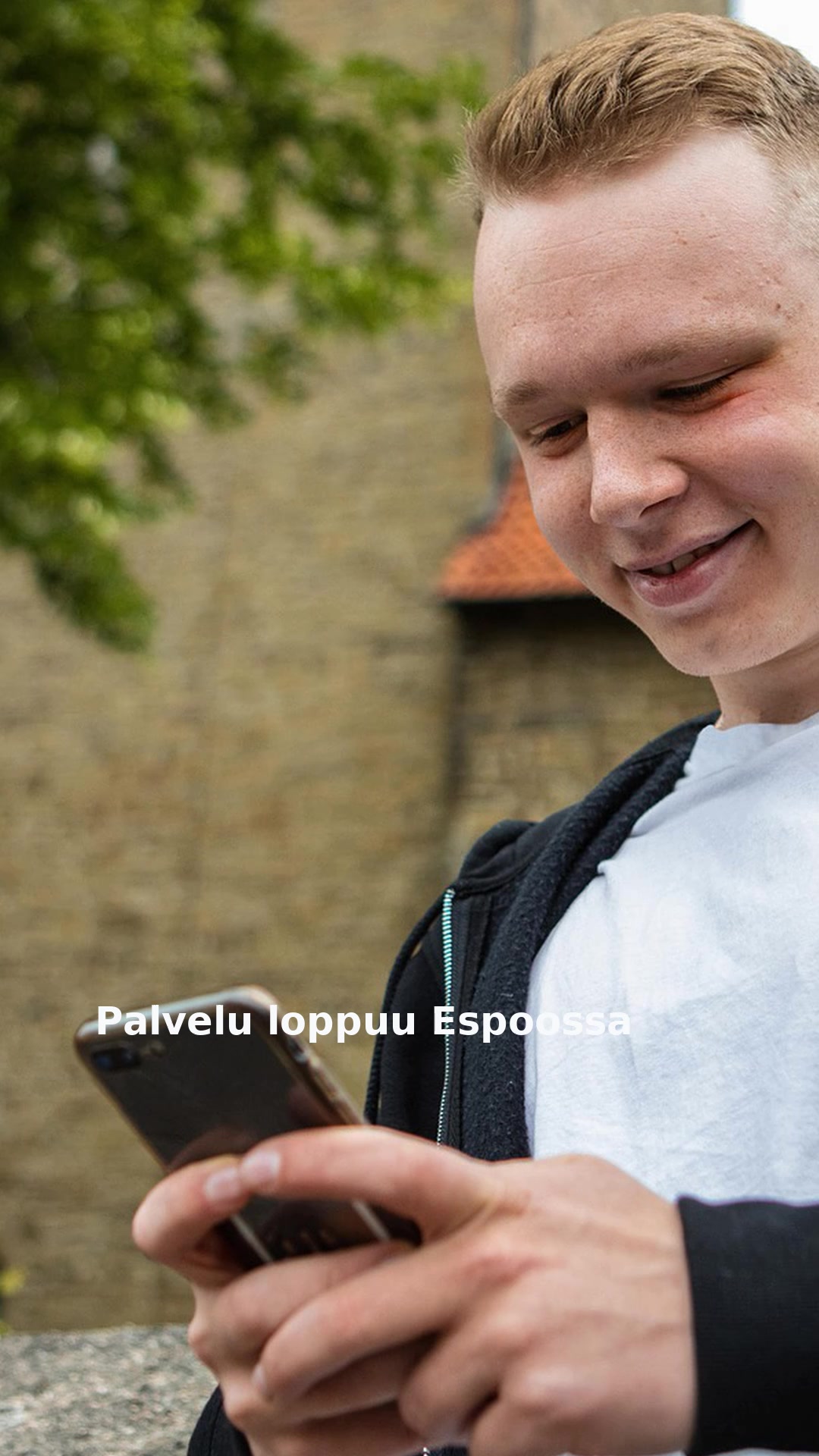 Palvelu loppuu Espoossa