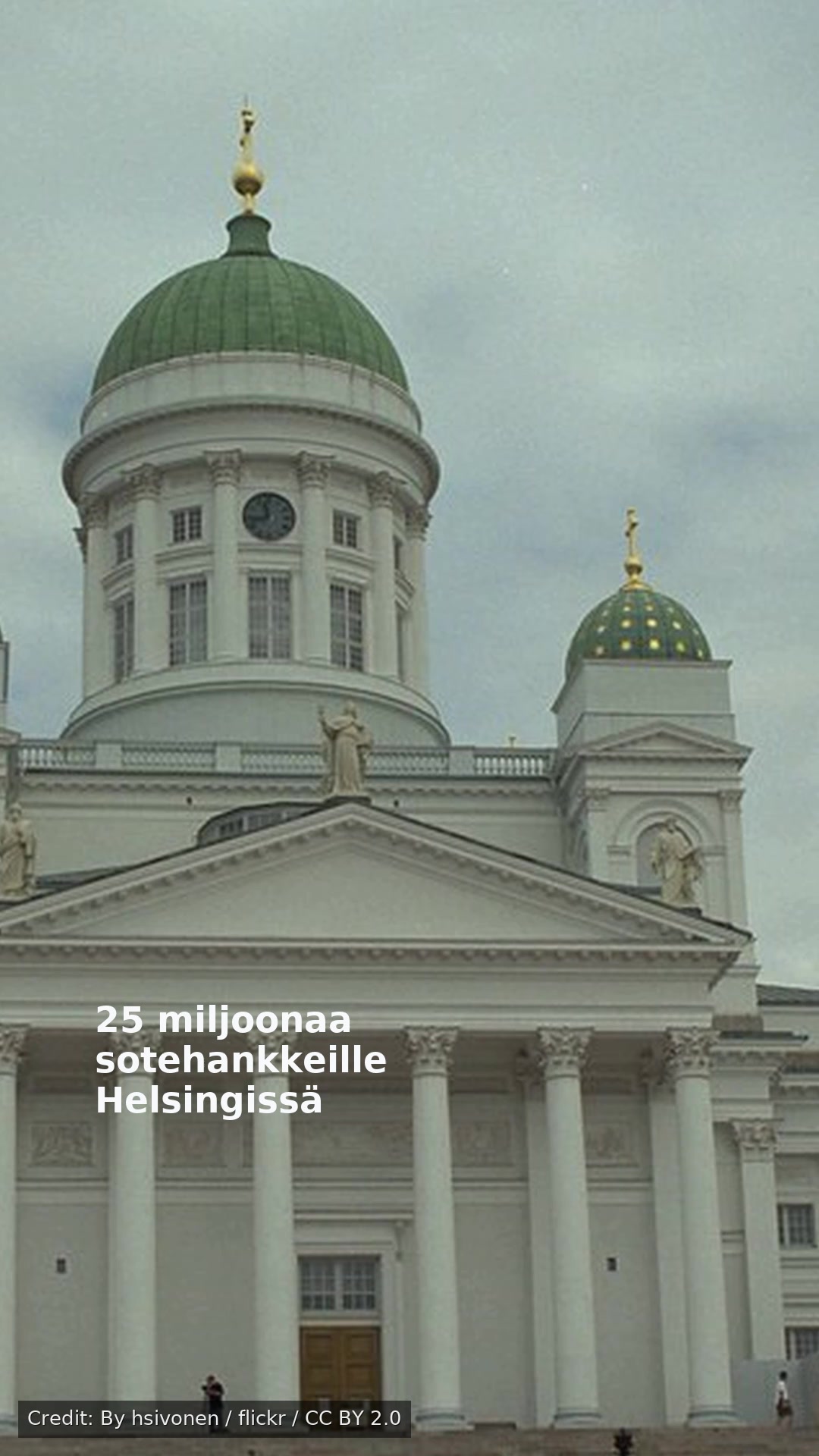 25 miljoonaa sotehankkeille Helsingissä