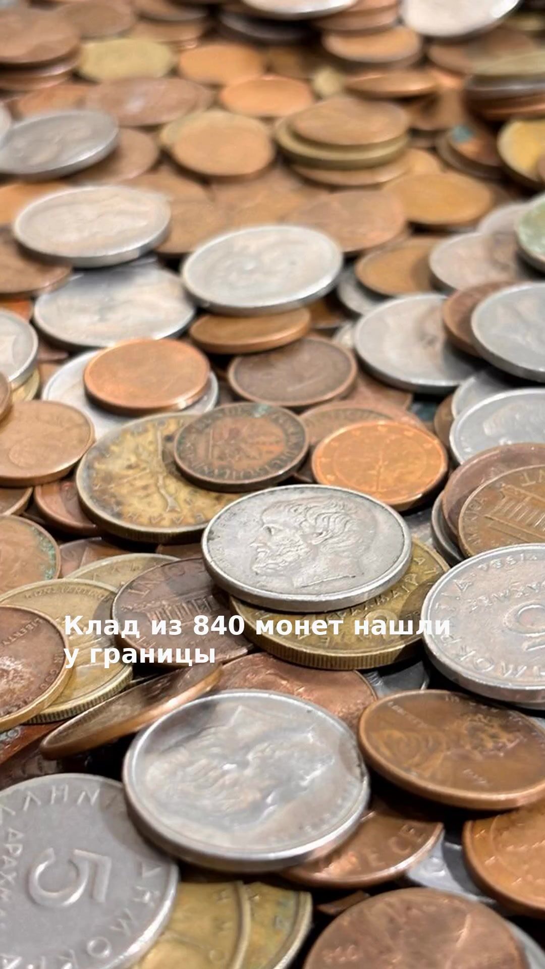 Клад из 840 монет нашли у границы