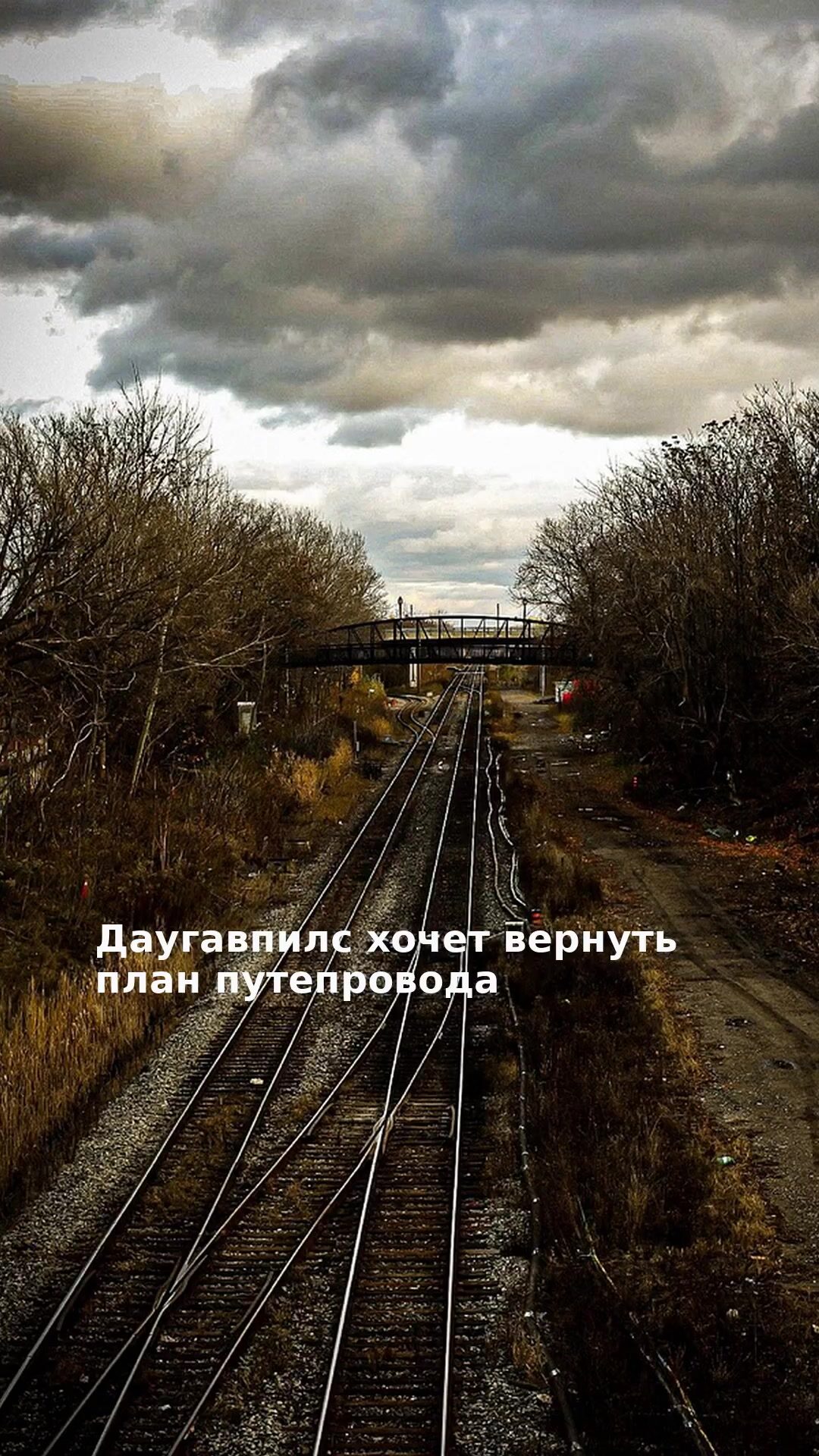 Даугавпилс хочет вернуть план путепровода