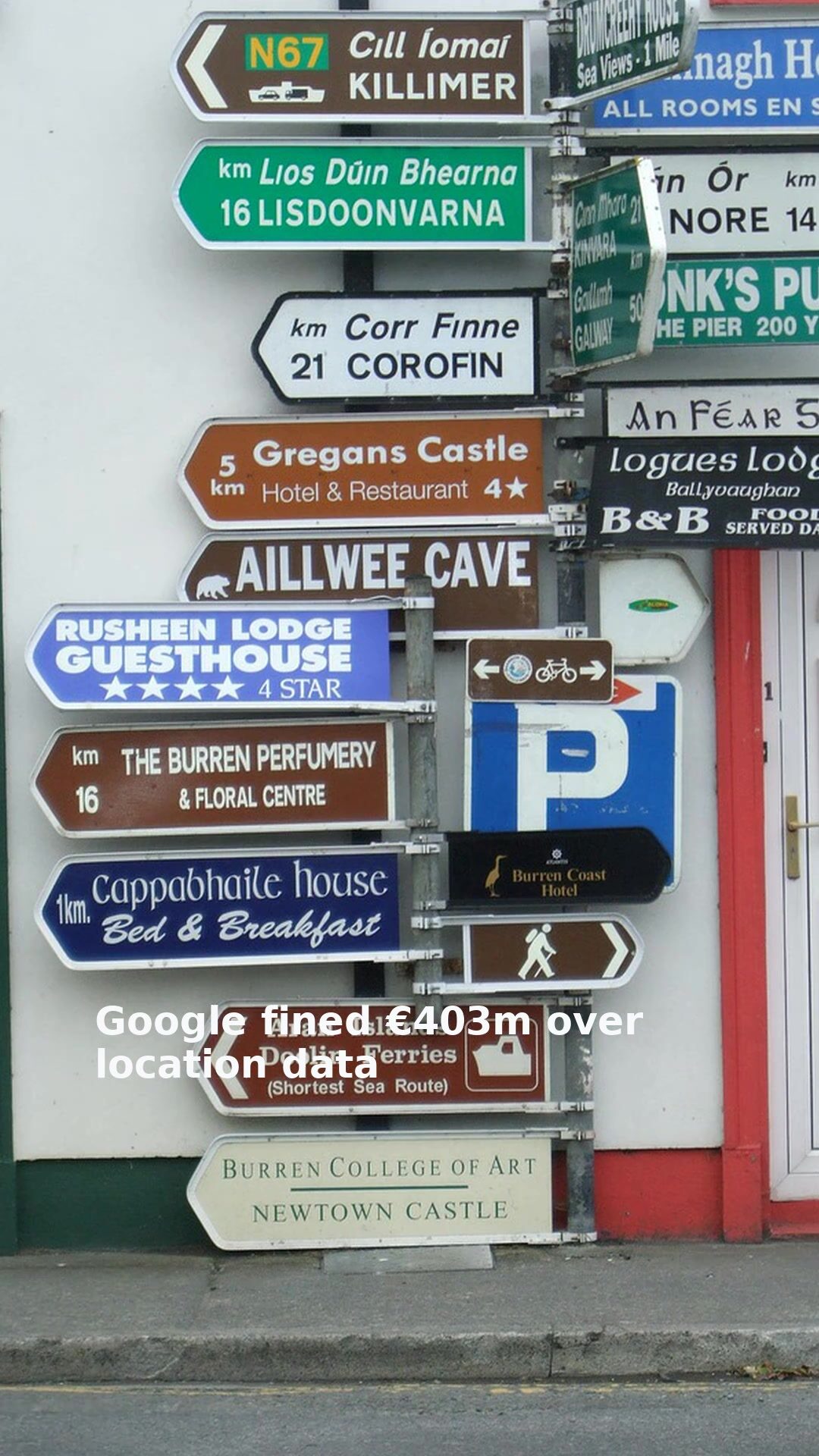 Google fined €403m over location data
