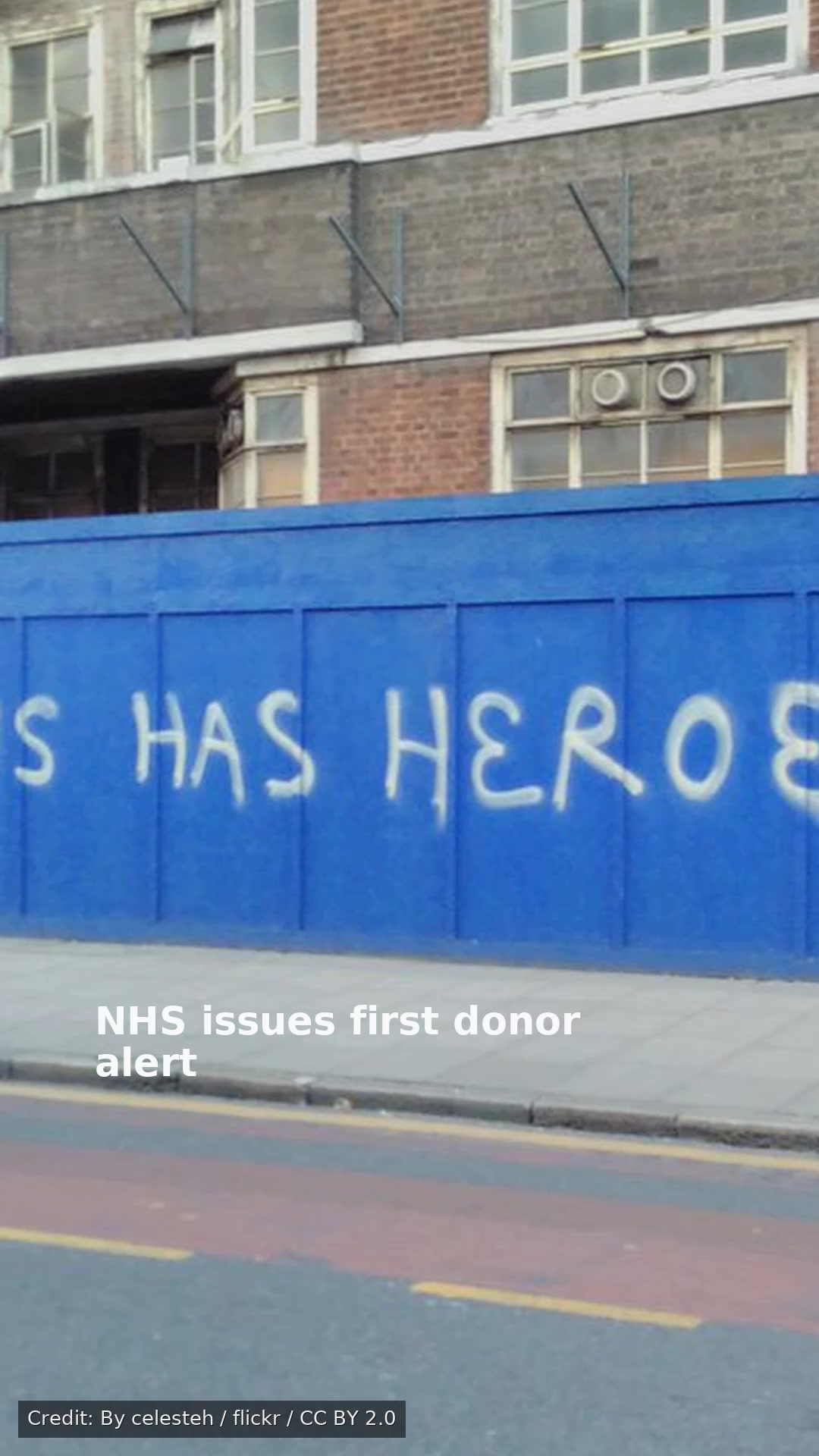 NHS issues first donor alert