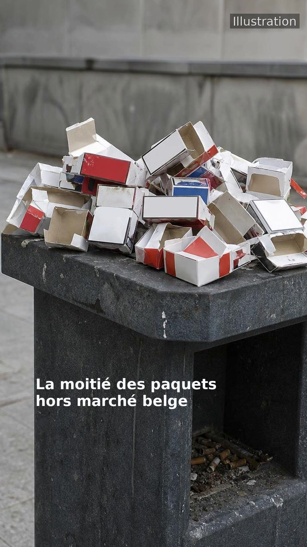 La moitié des paquets hors marché belge