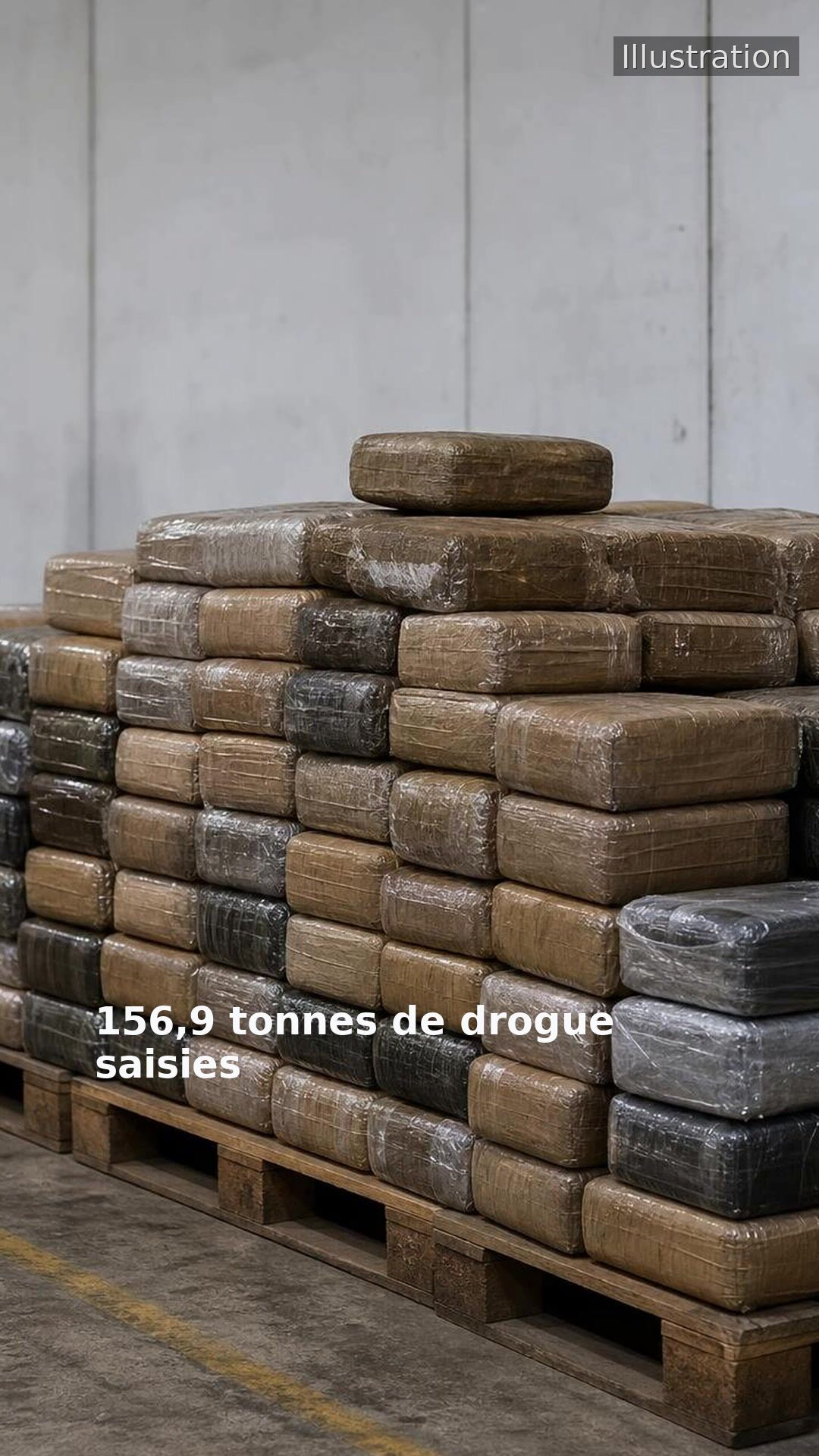 156,9 tonnes de drogue saisies