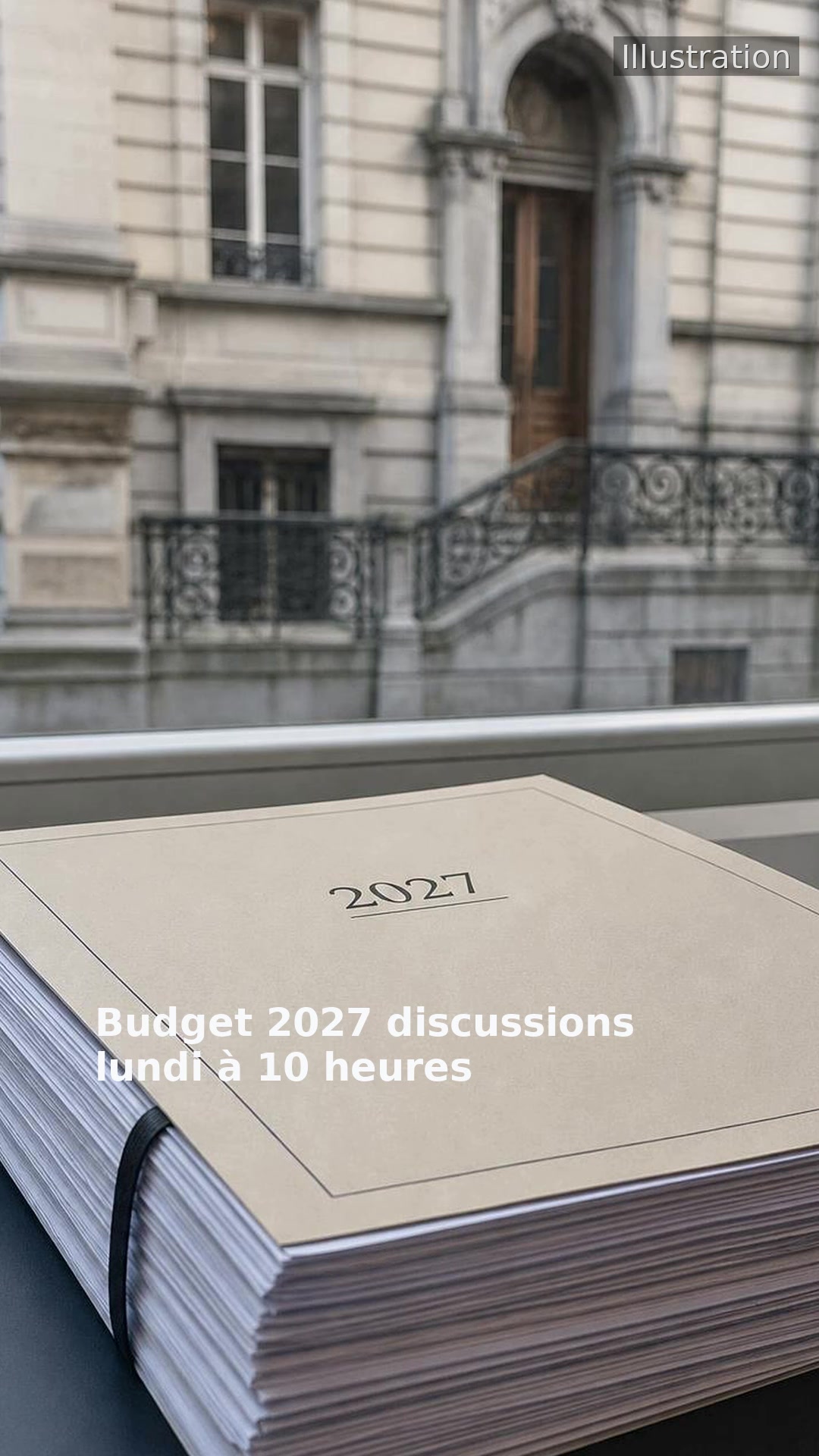 Budget 2027 discussions lundi à 10 heures