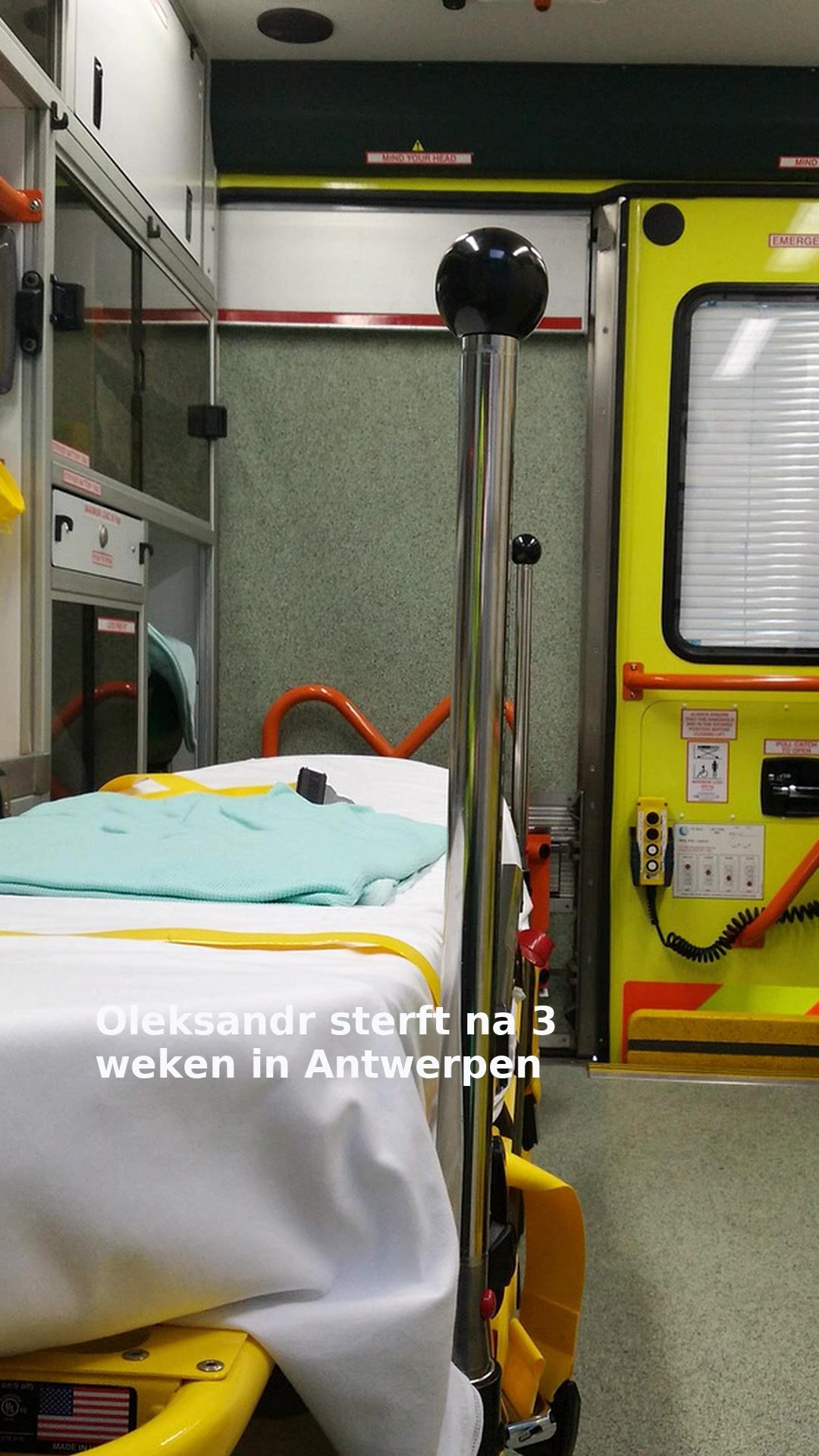 Oleksandr sterft na 3 weken in Antwerpen