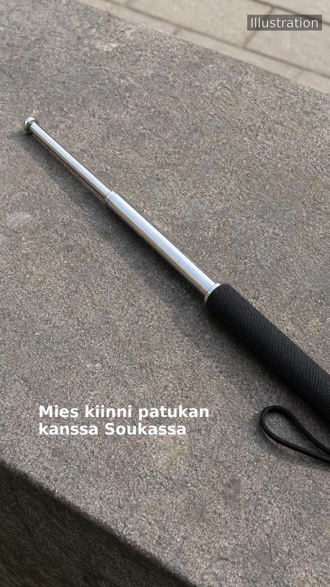Mies kiinni patukan kanssa Soukassa