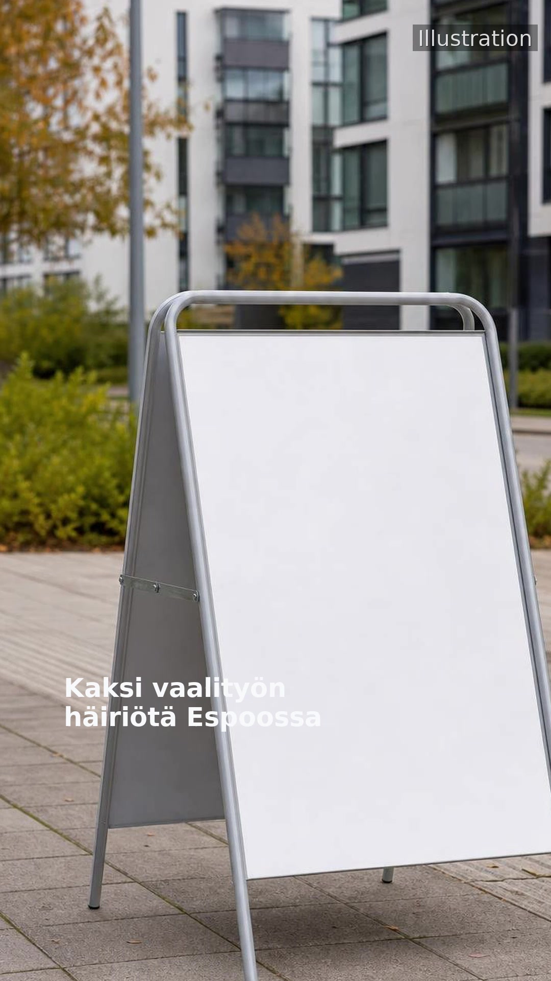Kaksi vaalityön häiriötä Espoossa