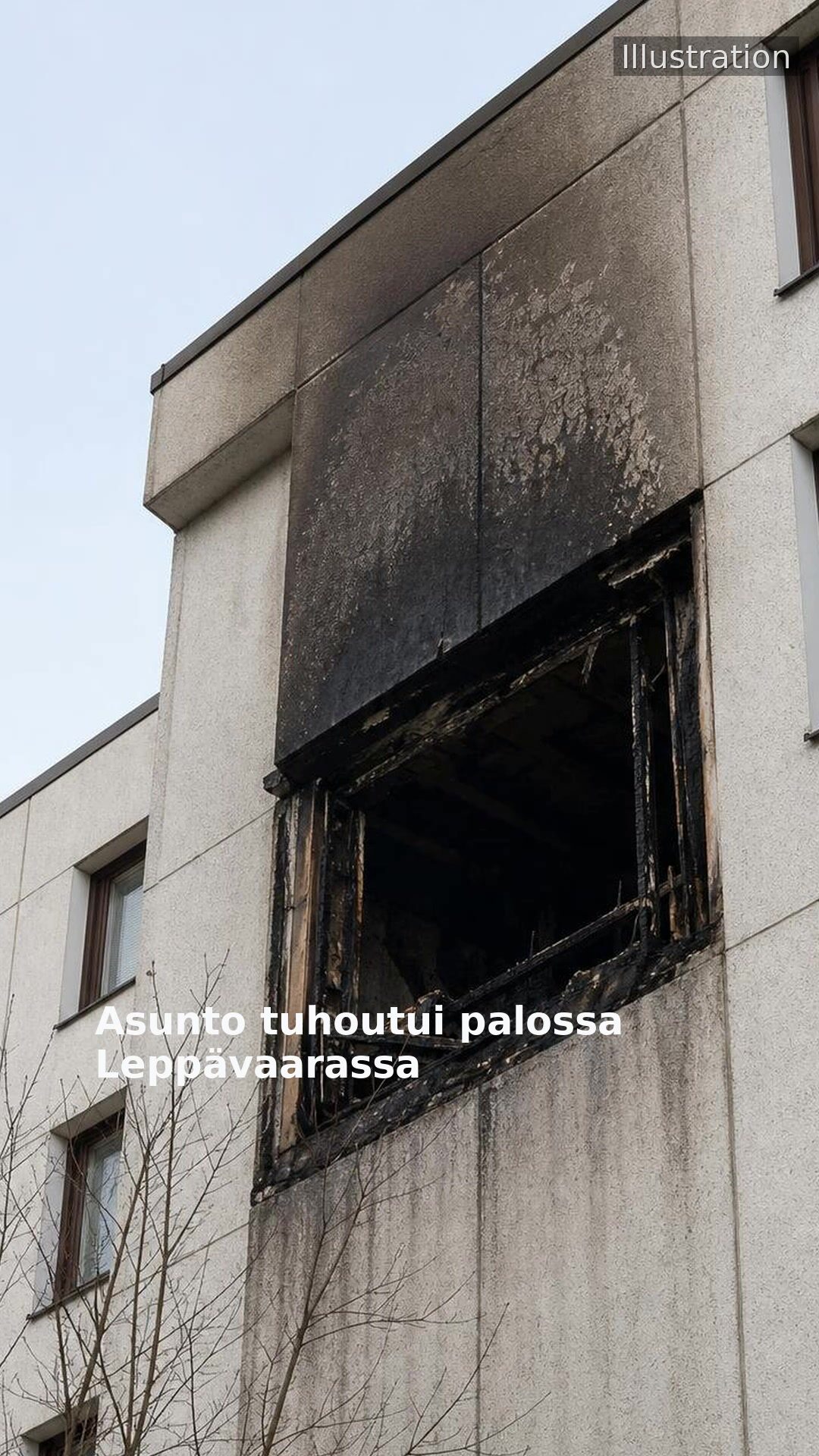 Asunto tuhoutui palossa Leppävaarassa