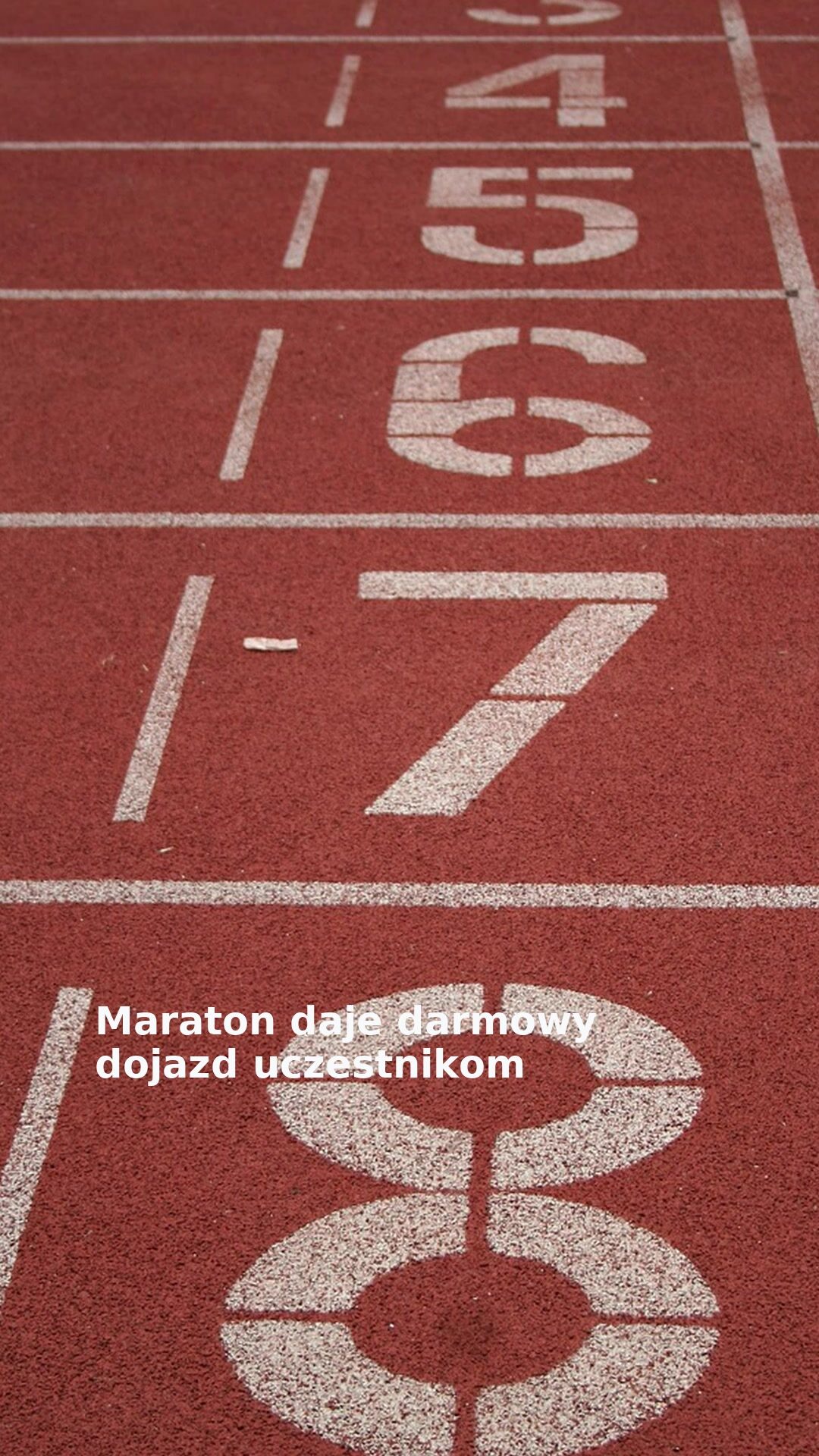 Maraton daje darmowy dojazd uczestnikom
