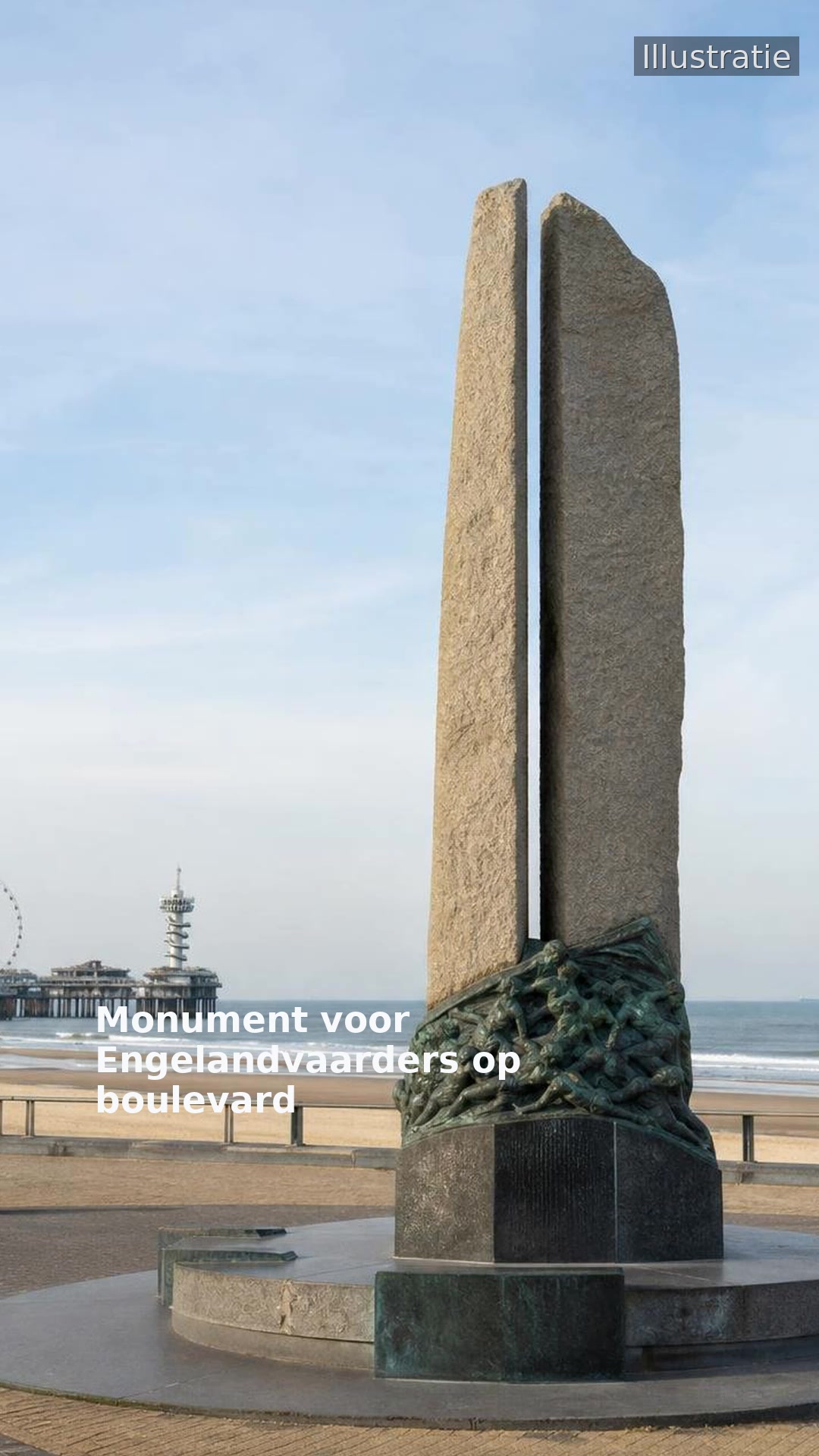 Monument voor Engelandvaarders op boulevard