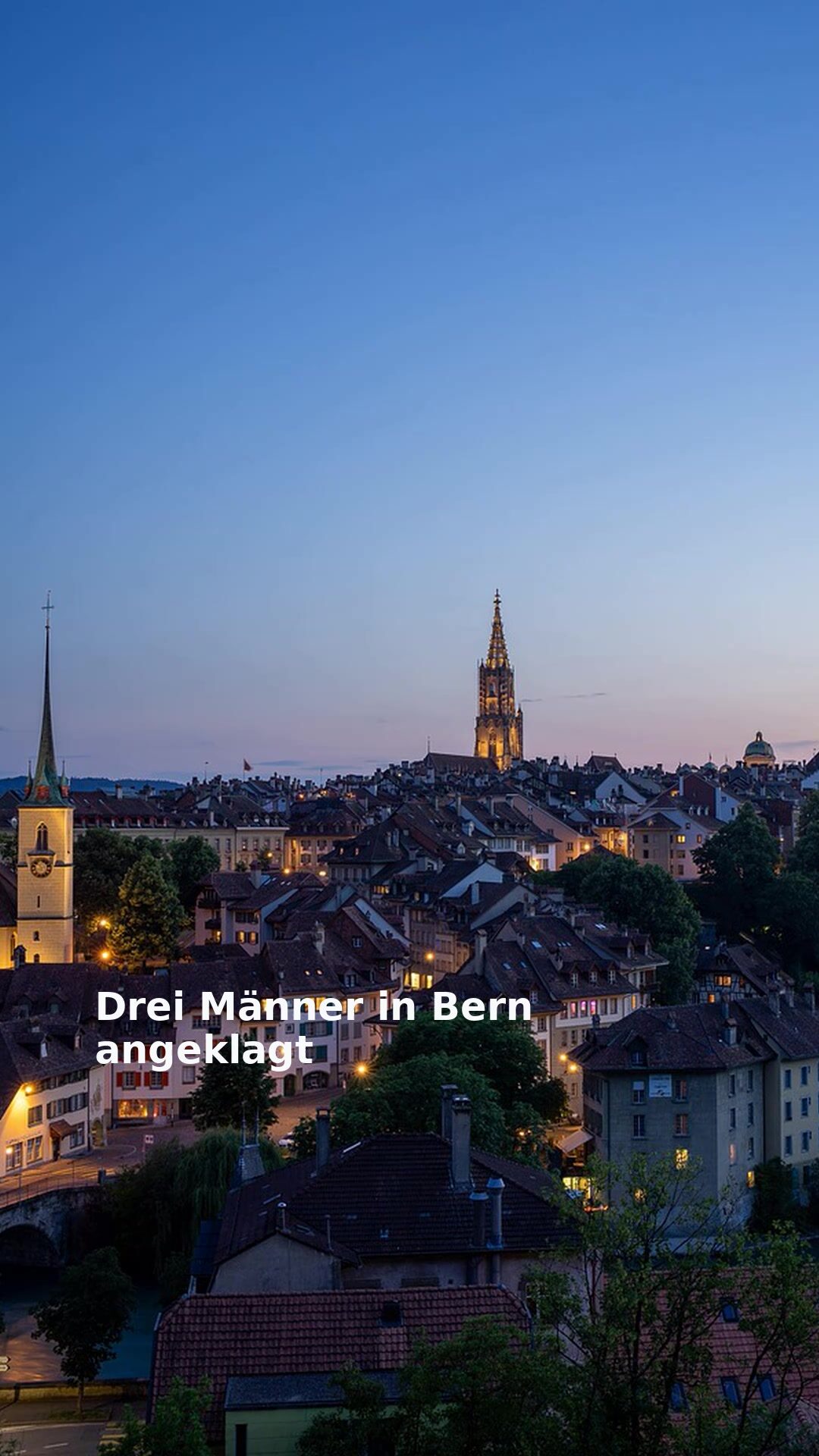 Drei Männer in Bern angeklagt
