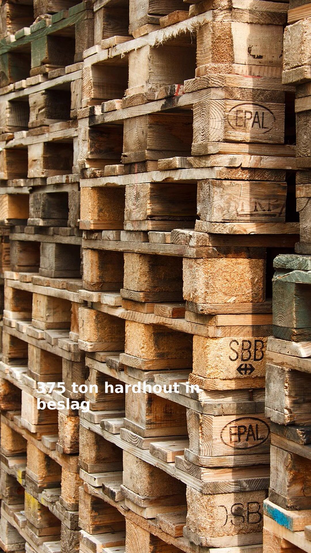 375 ton hardhout in beslag