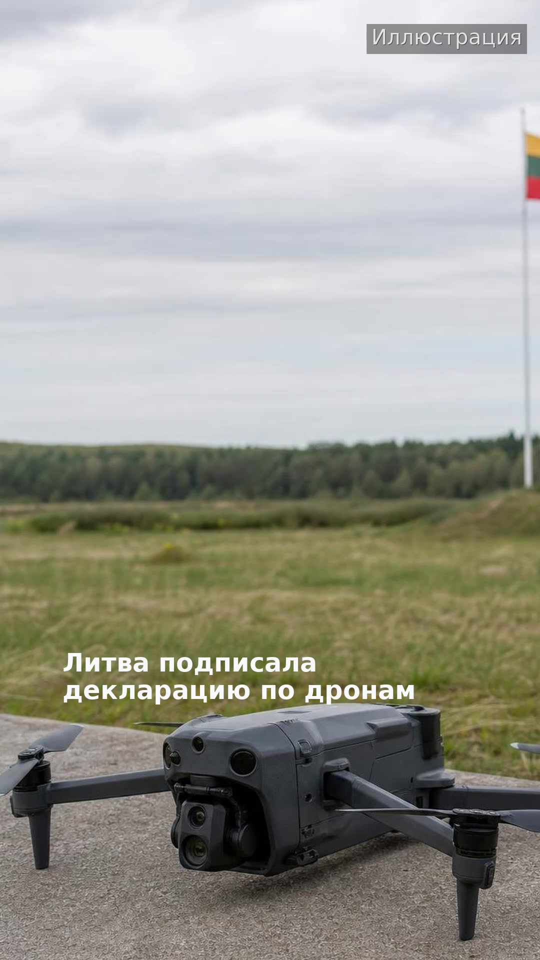 Литва подписала декларацию по дронам