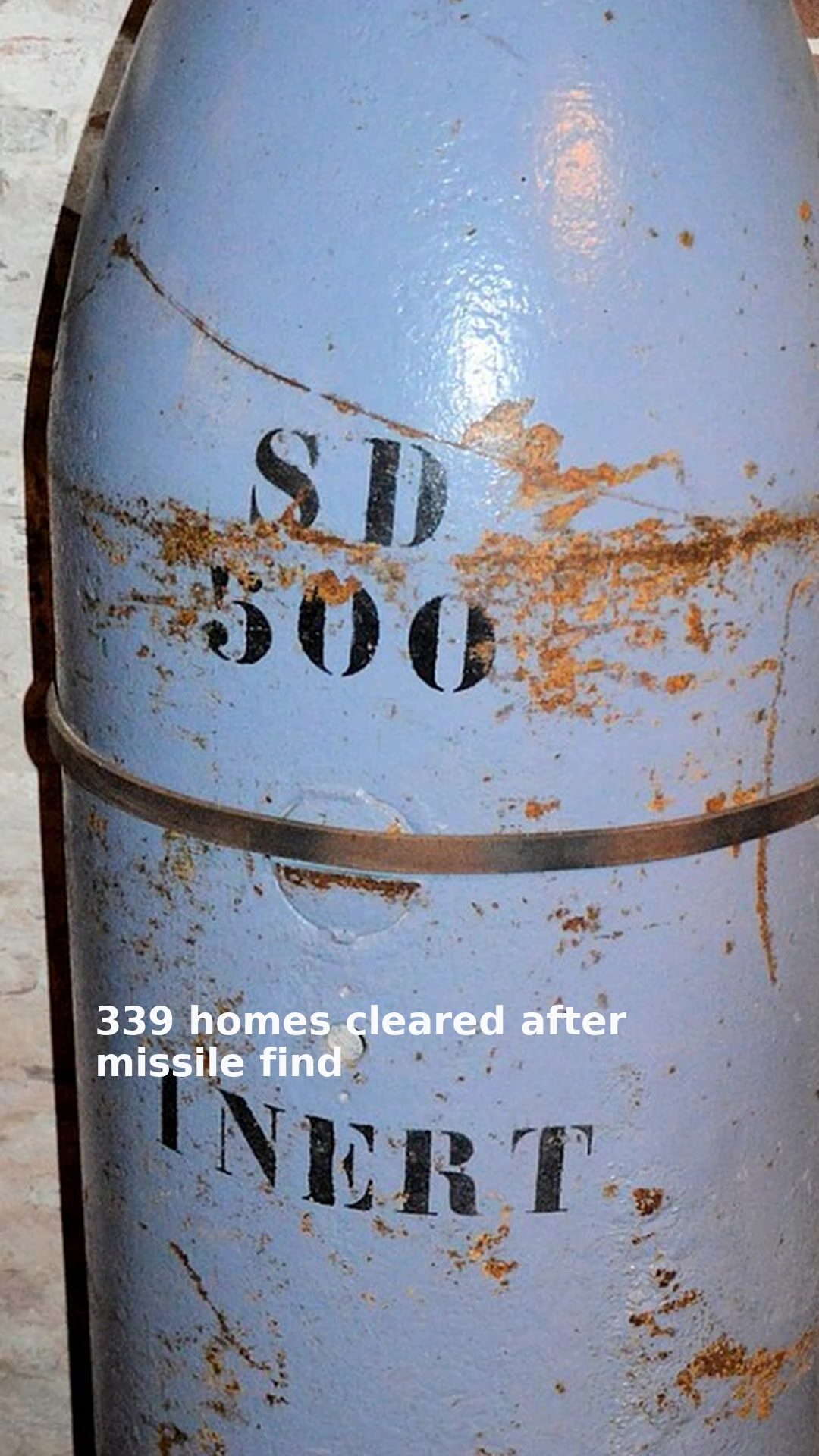 339 homes cleared after missile find