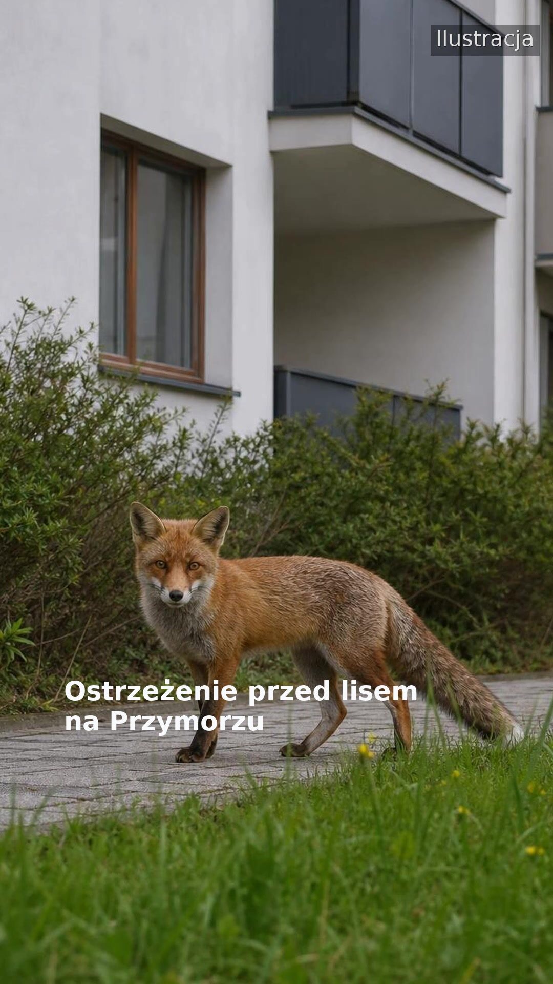 Ostrzeżenie przed lisem na Przymorzu