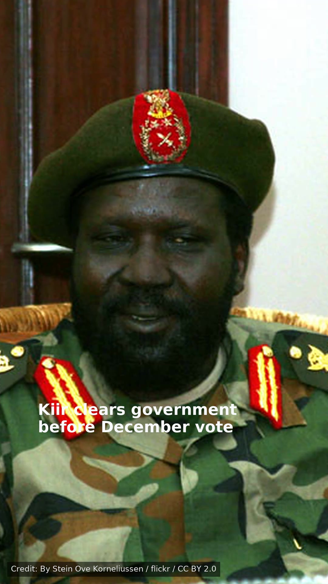 Kiir clears government before December vote