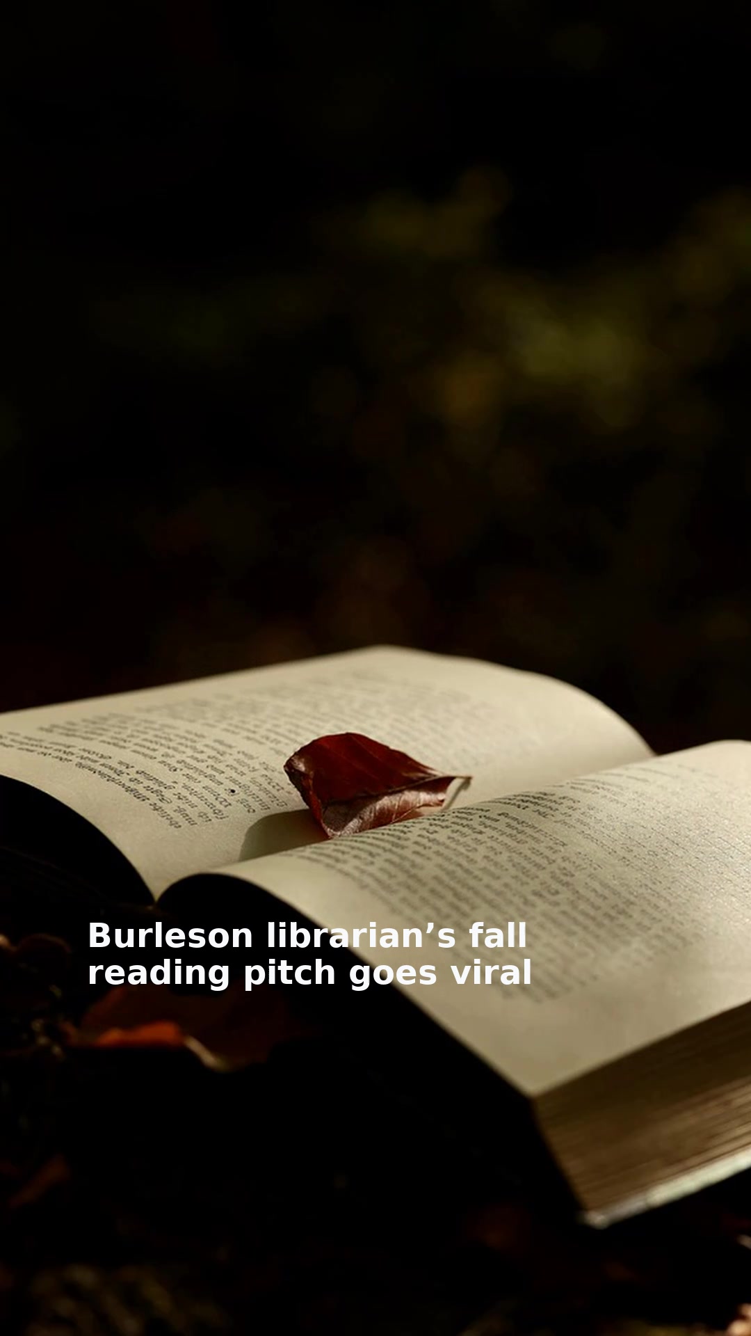 Burleson librarian’s fall reading pitch goes viral