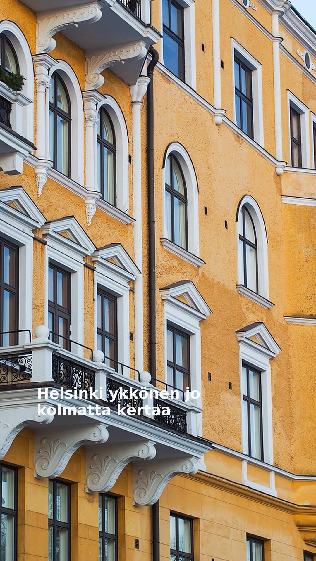Helsinki ykkönen jo kolmatta kertaa