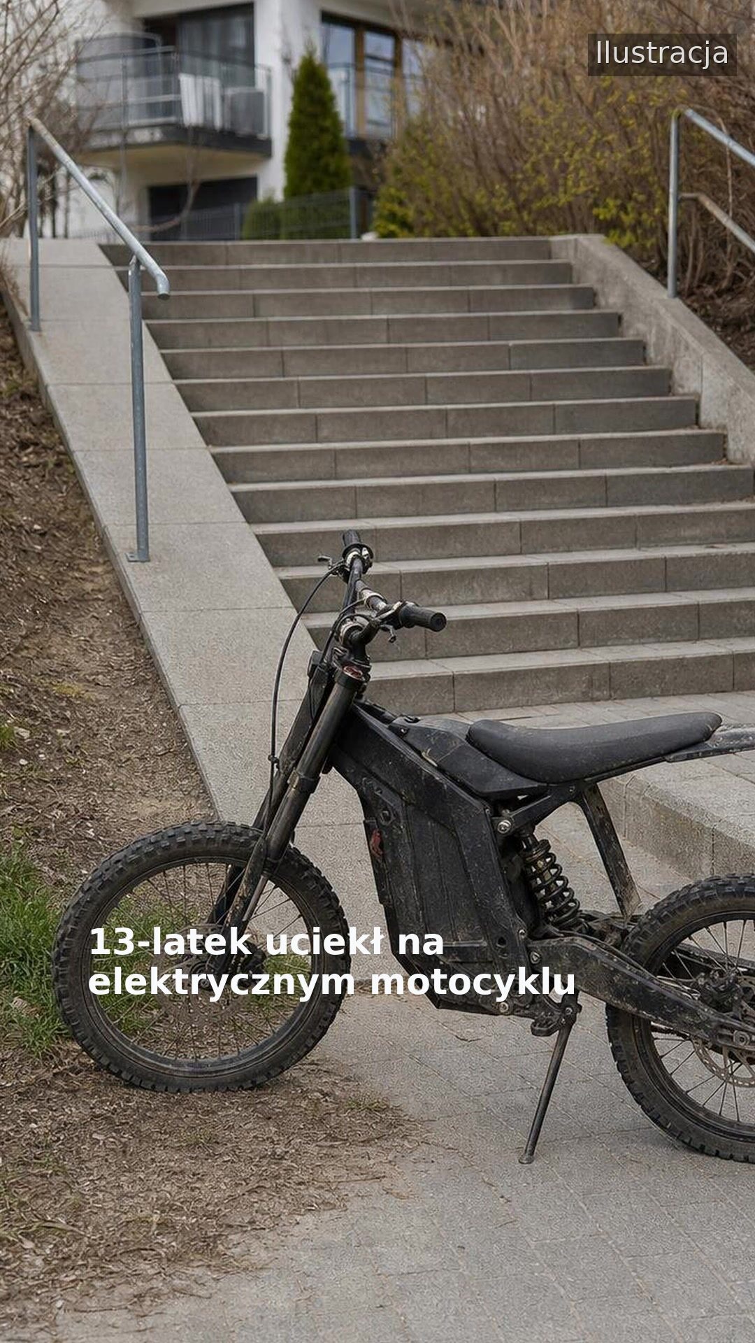 13-latek uciekł na elektrycznym motocyklu