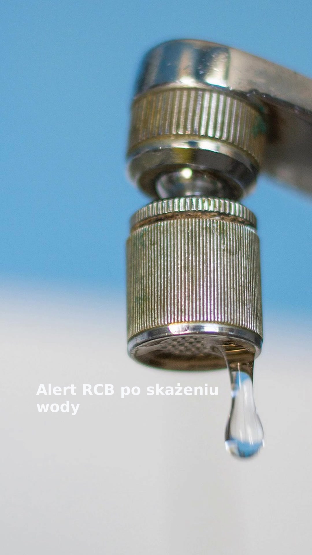 Alert RCB po skażeniu wody
