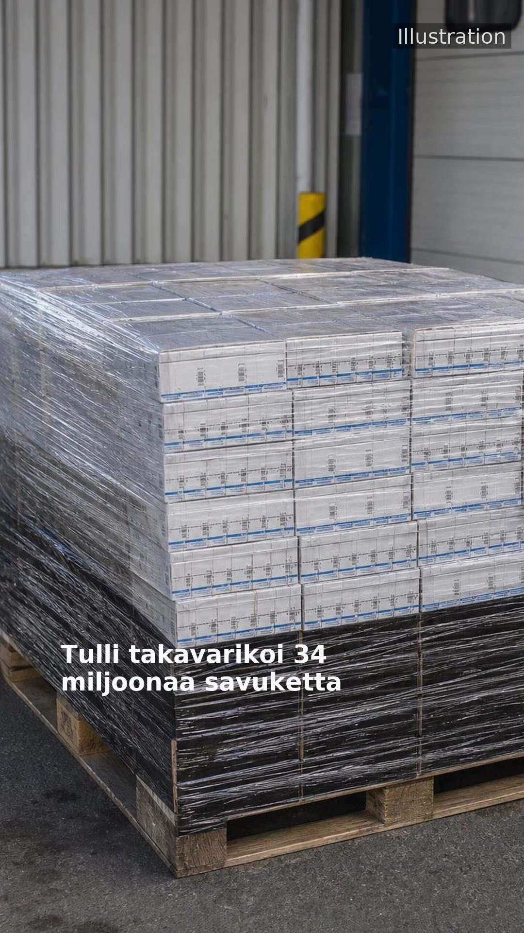 Tulli takavarikoi 34 miljoonaa savuketta