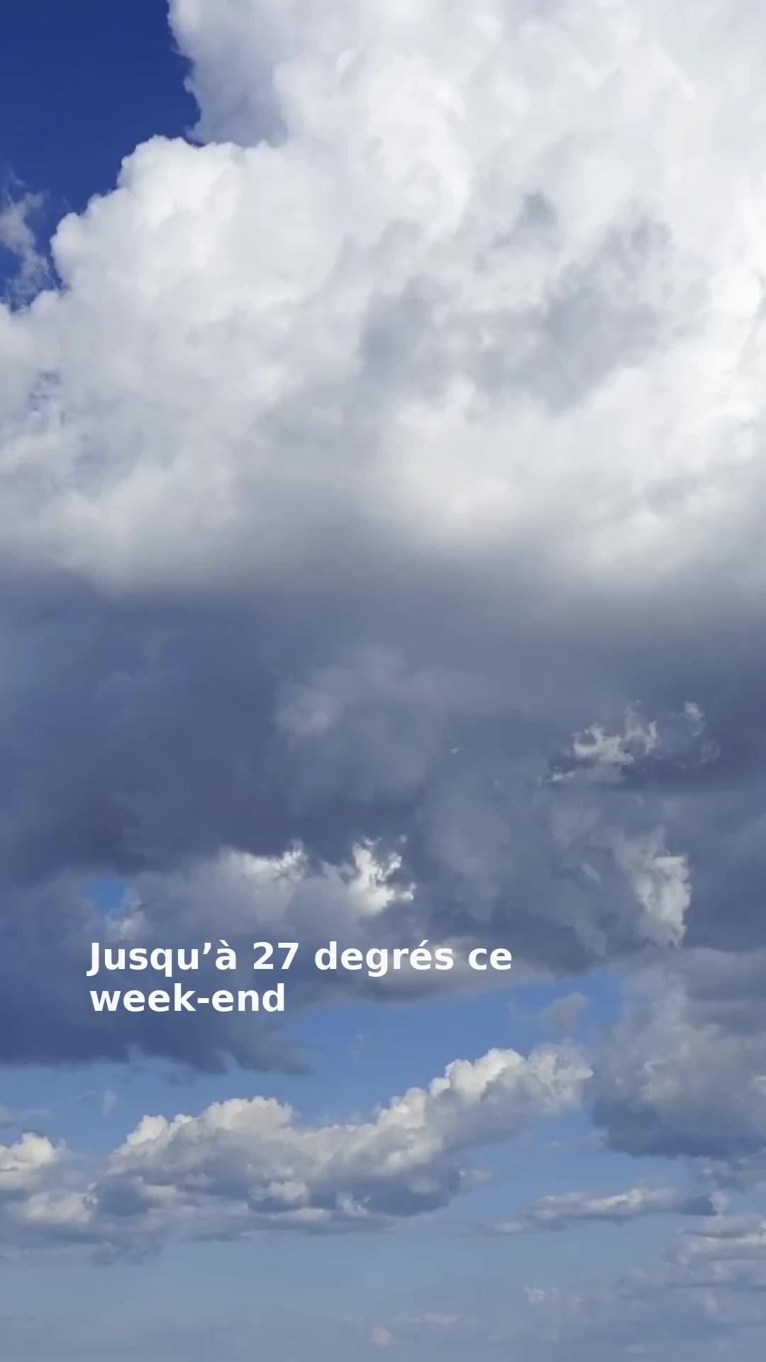 Jusqu’à 27 degrés ce week-end
