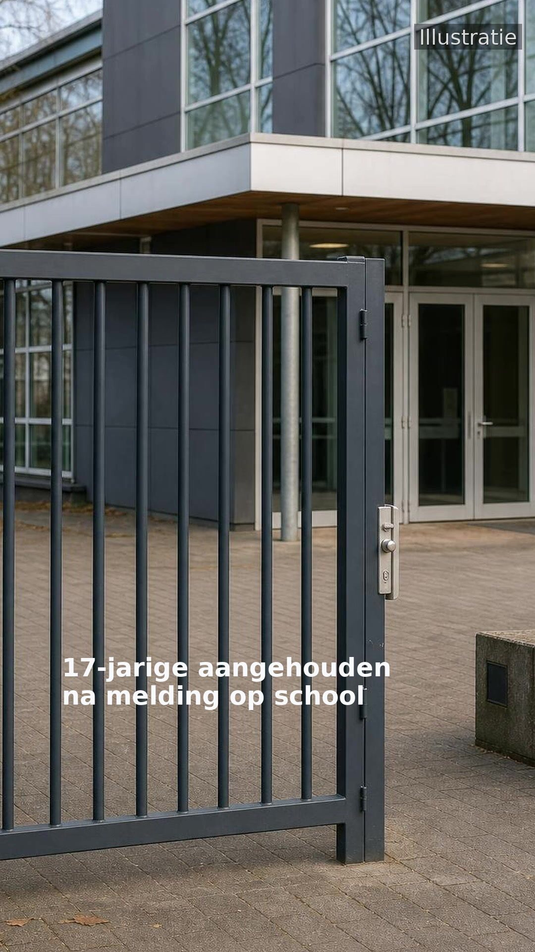 17-jarige aangehouden na melding op school