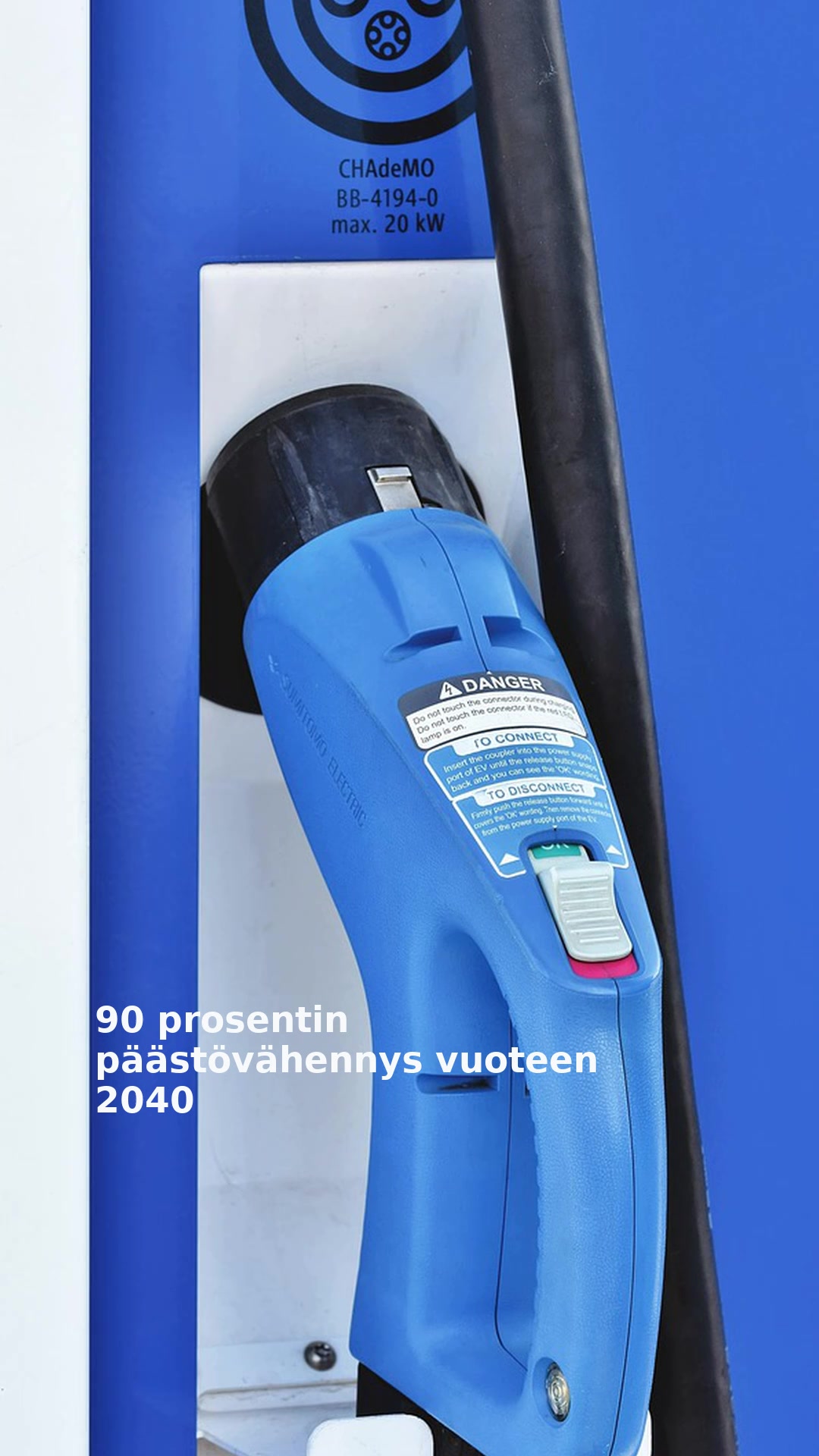 90 prosentin päästövähennys vuoteen 2040