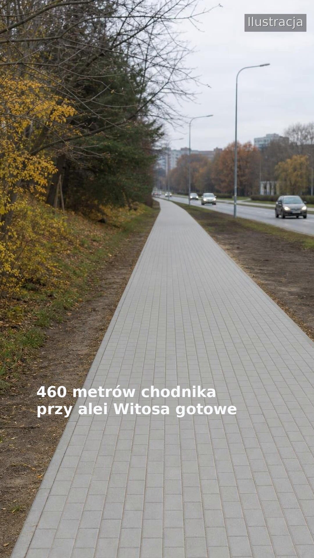 460 metrów chodnika przy alei Witosa gotowe