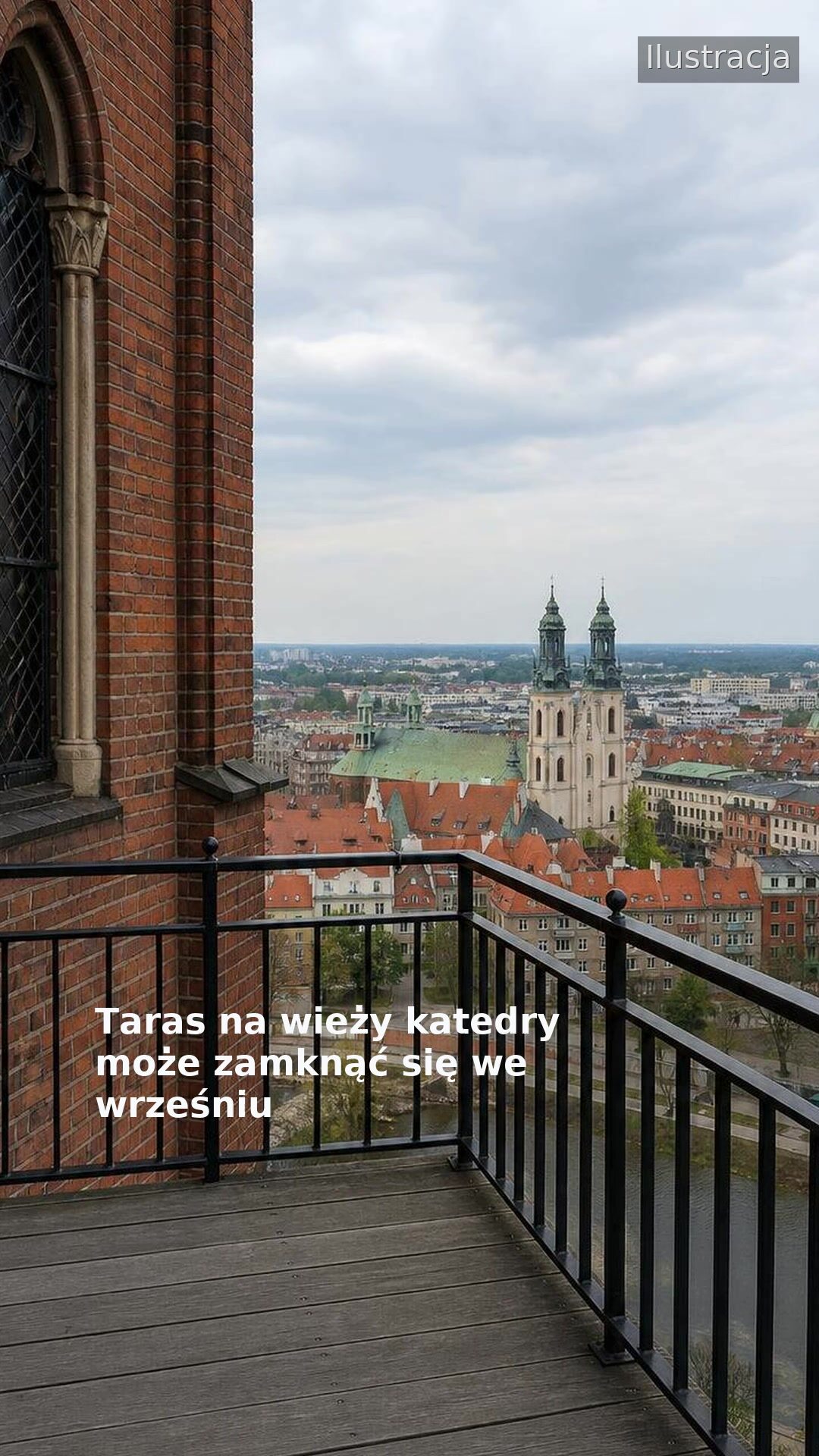 Taras na wieży katedry może zamknąć się we wrześniu