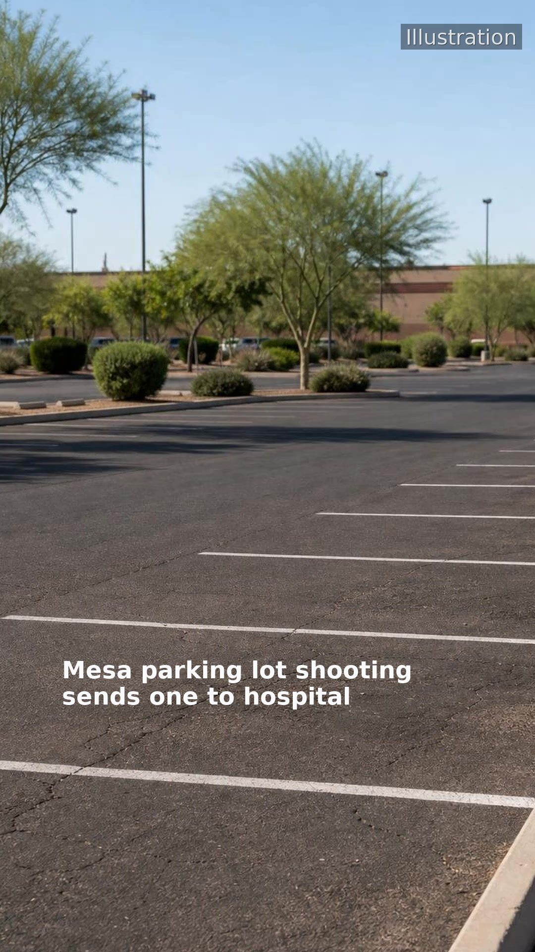 Mesa parking lot shooting sends one to hospital