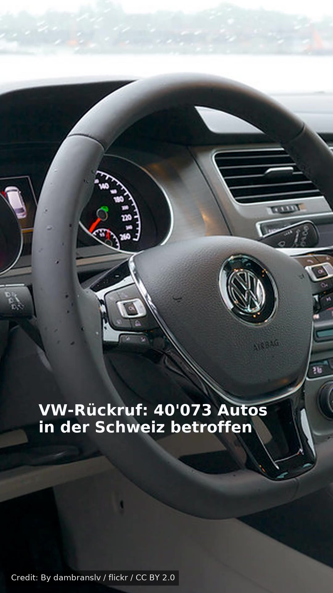 VW-Rückruf: 40'073 Autos in der Schweiz betroffen