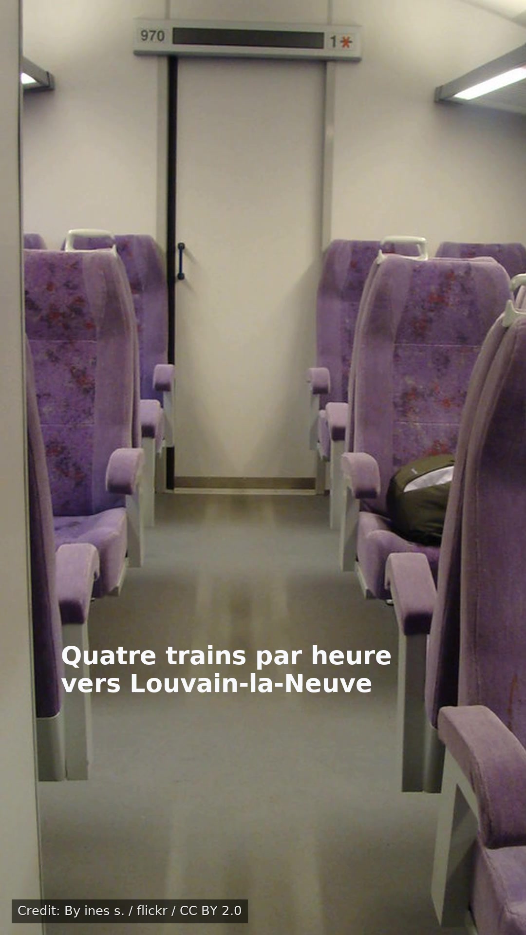Quatre trains par heure vers Louvain-la-Neuve